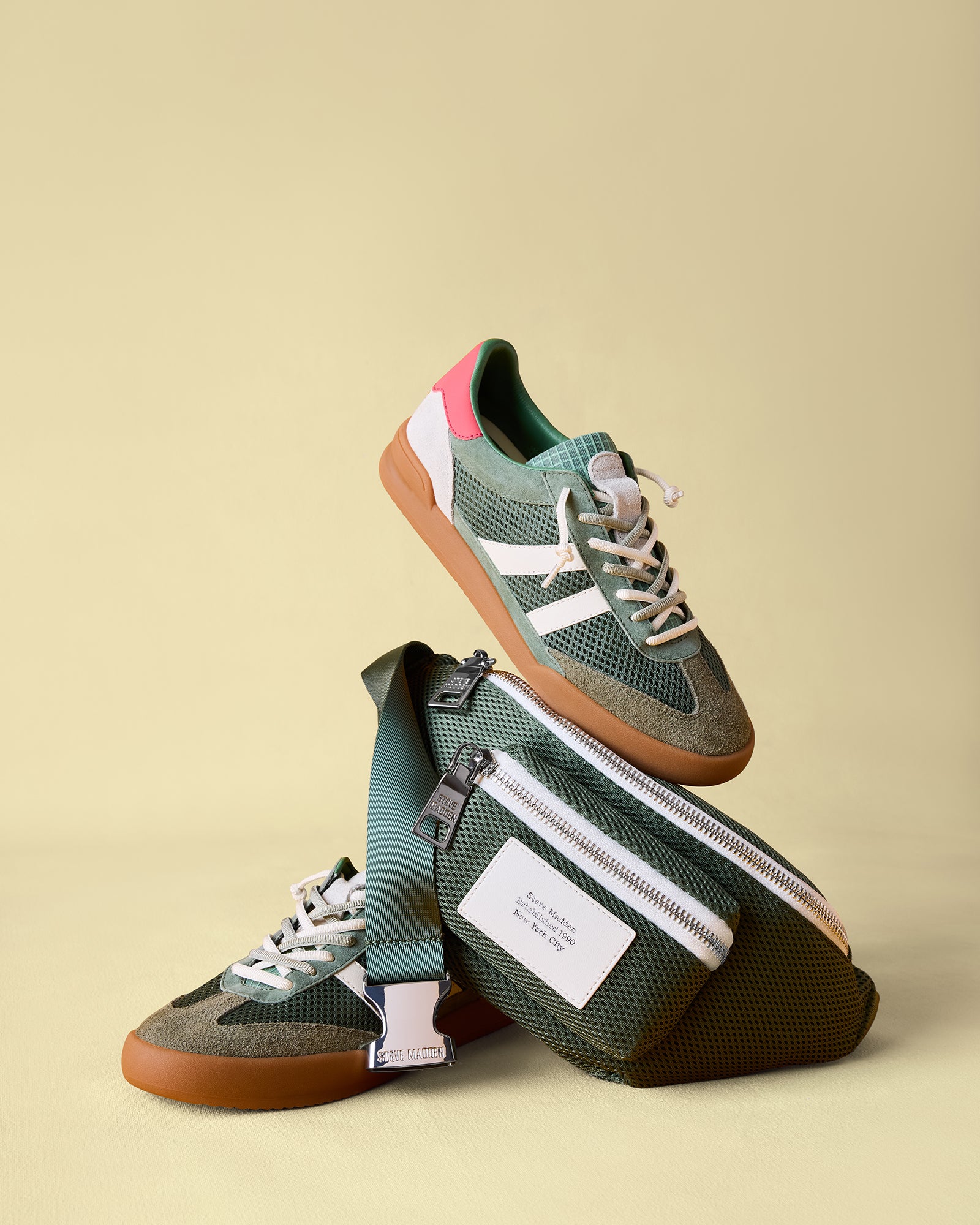Verdict Green Multi sneakers showcasing their sleek design and comfort.