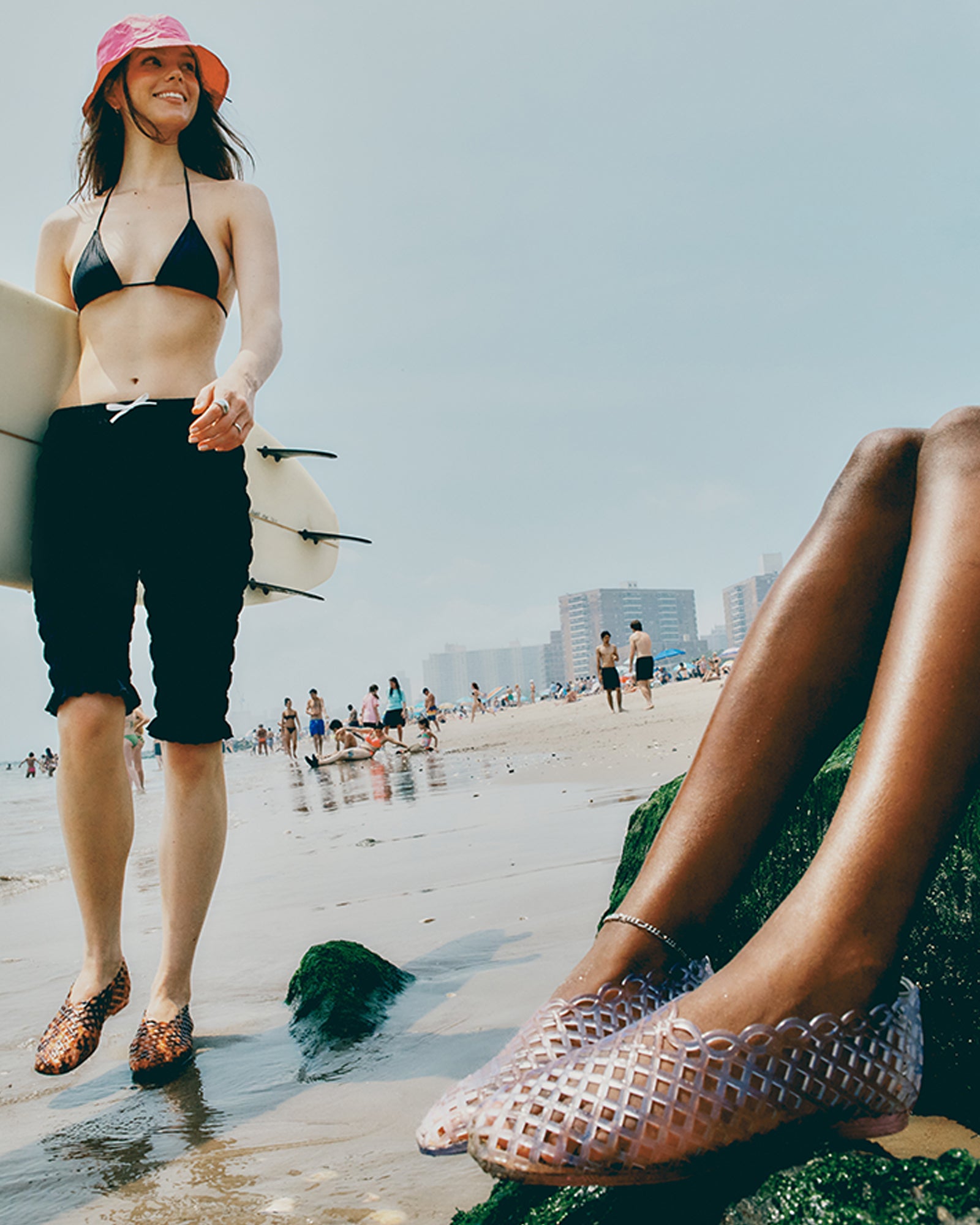 Grove jelly sandals in sunlight showing breathable design