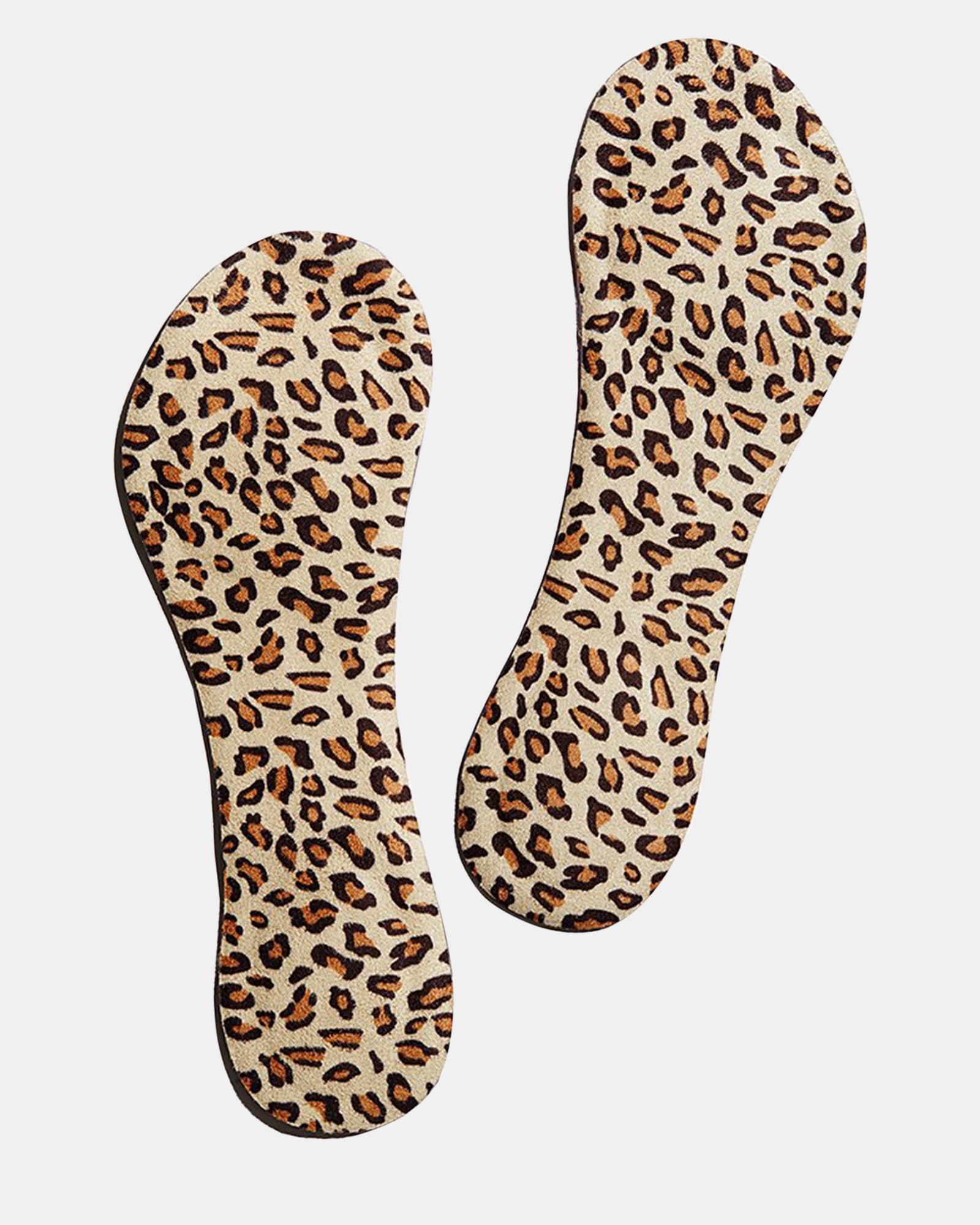 Person wearing shoes with SoleMates gel heel pads for enhanced comfort.
