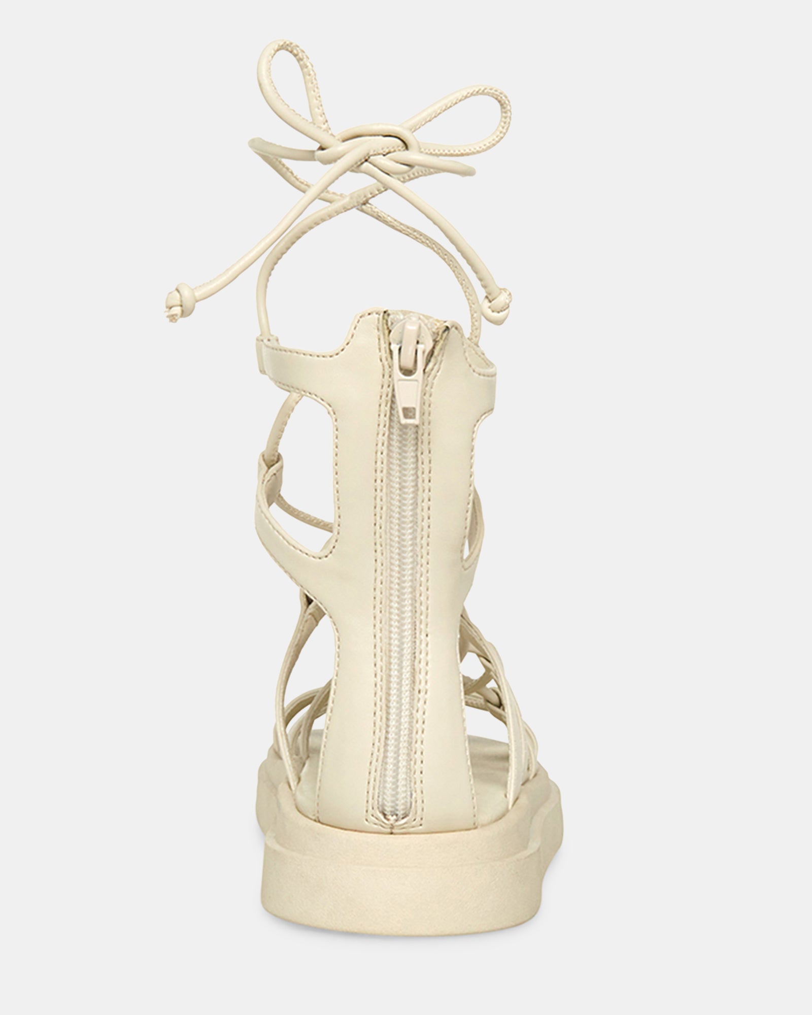 Side view showcasing the wide platform sole of the sandals.