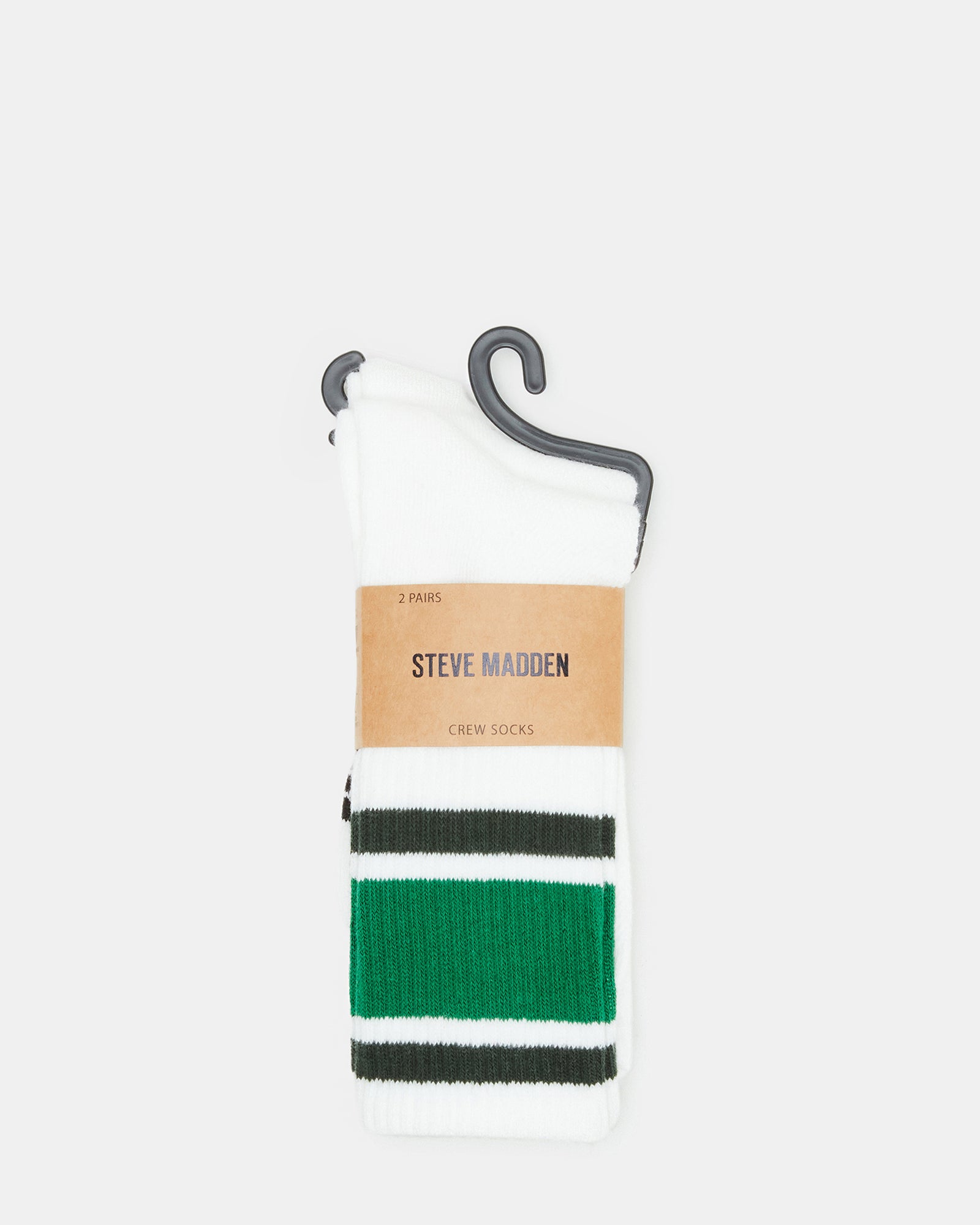 Styled image of varsity crew socks on a person during a workout