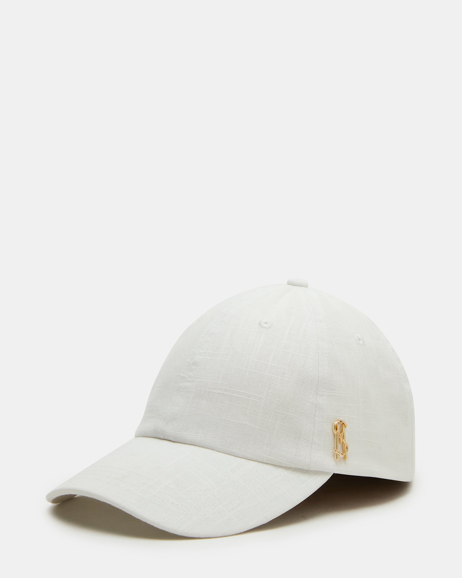 Side view of linen hat on man outdoors