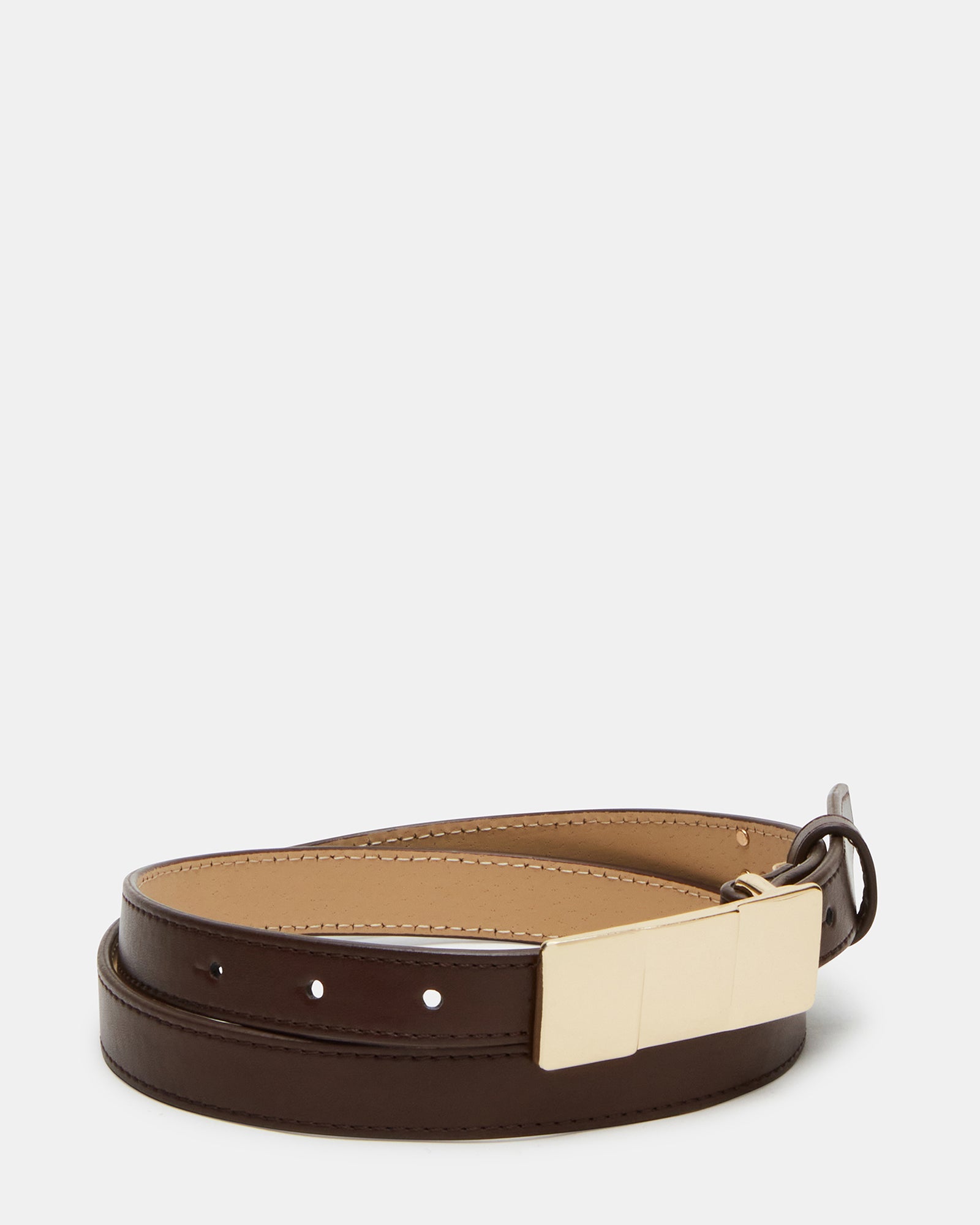 Women’s belt laid flat showing sizing options from XS to XL