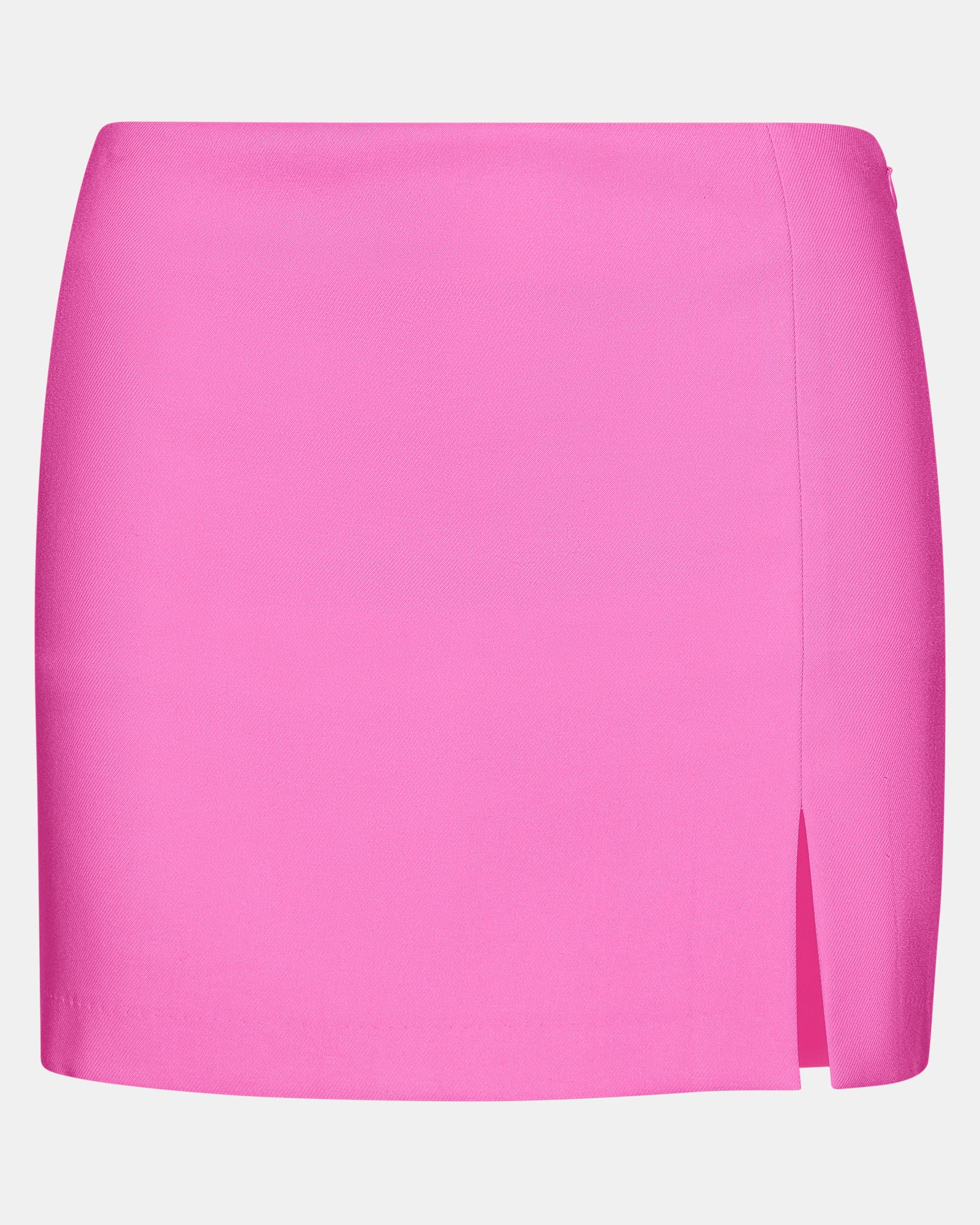Side slit design of mini skort during casual wear