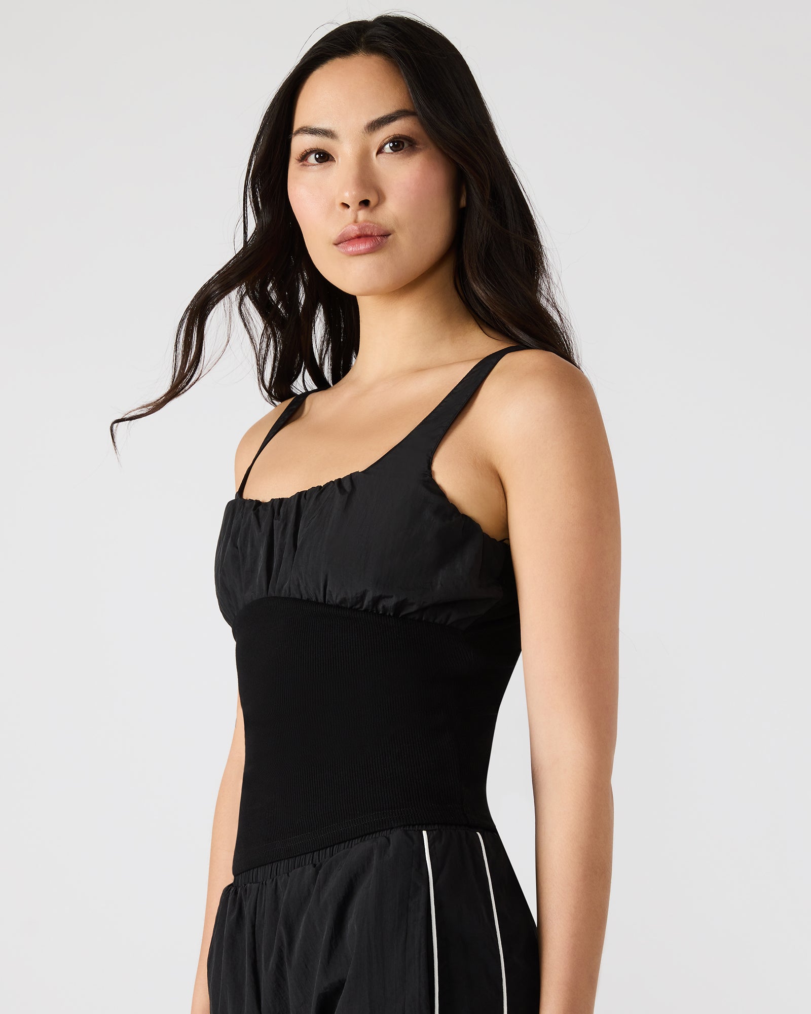 Back view showing pull-over shoulder straps
