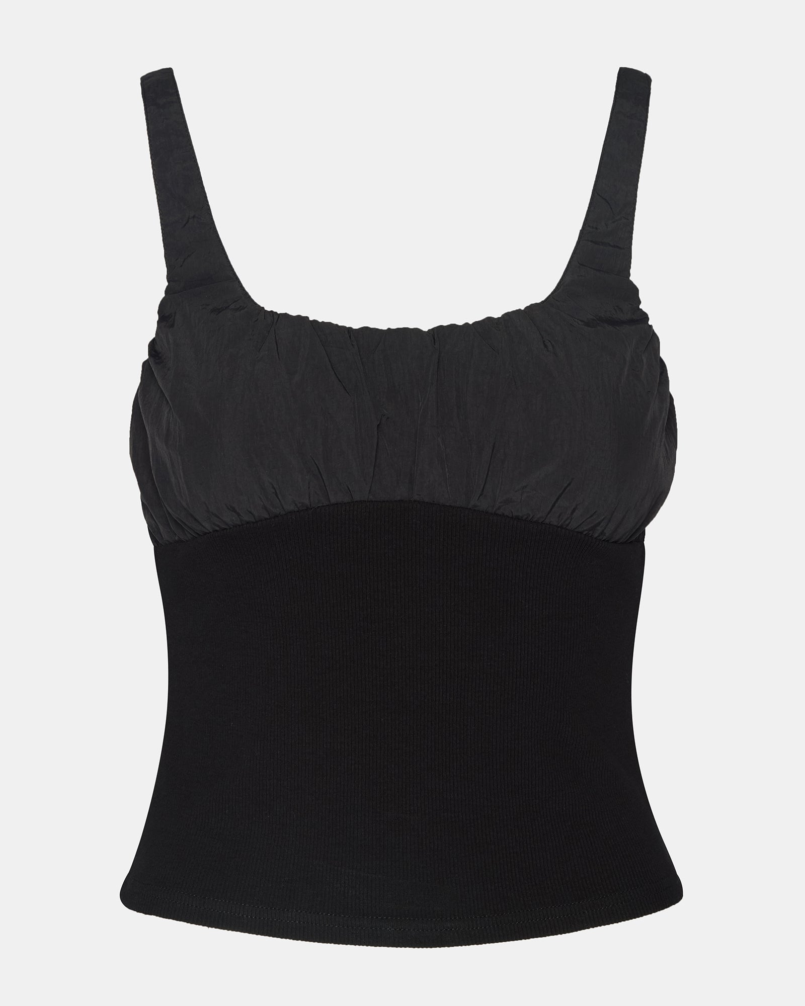Back view showing pull-over shoulder straps