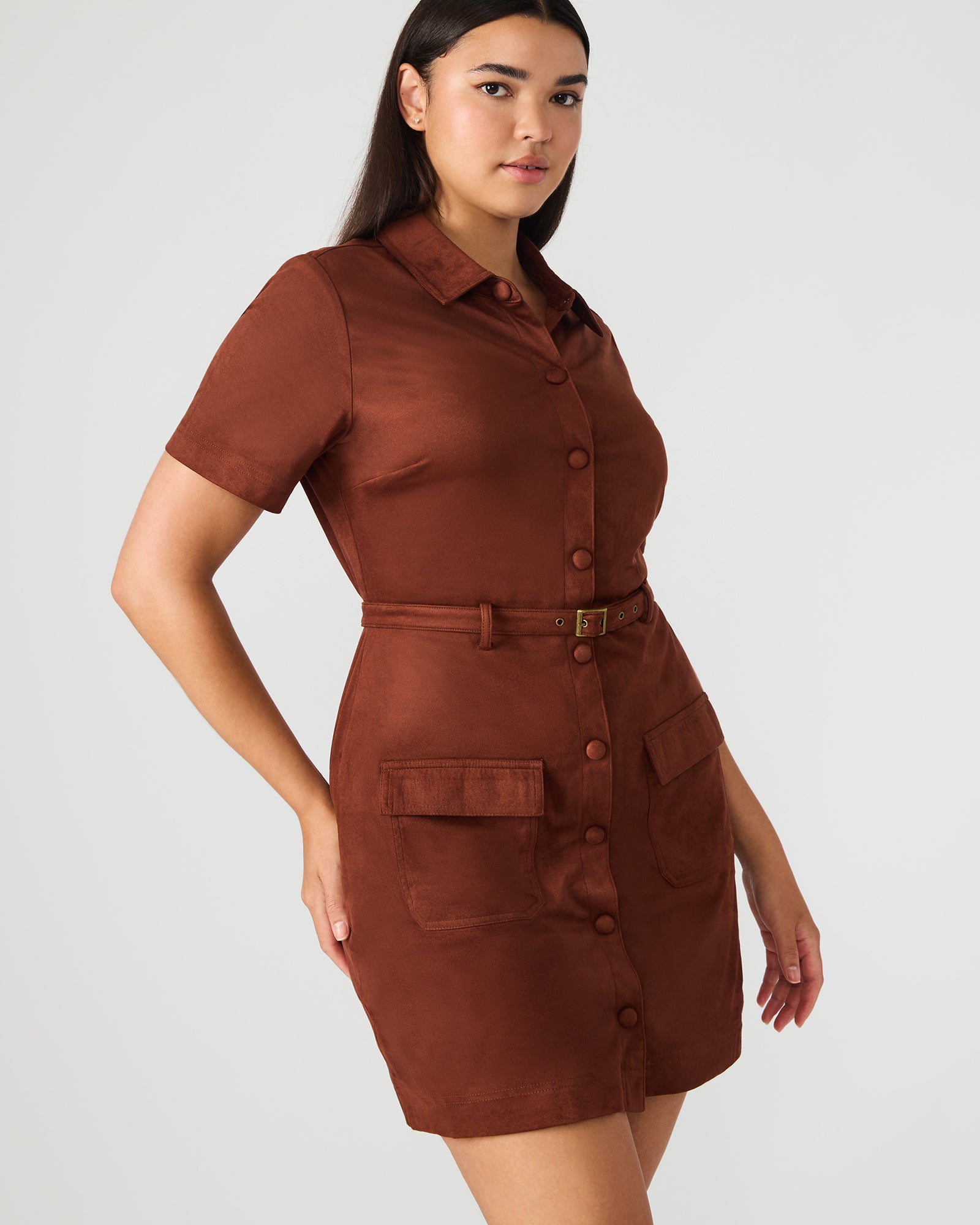 Joliana dress paired with heels for a weekend outing