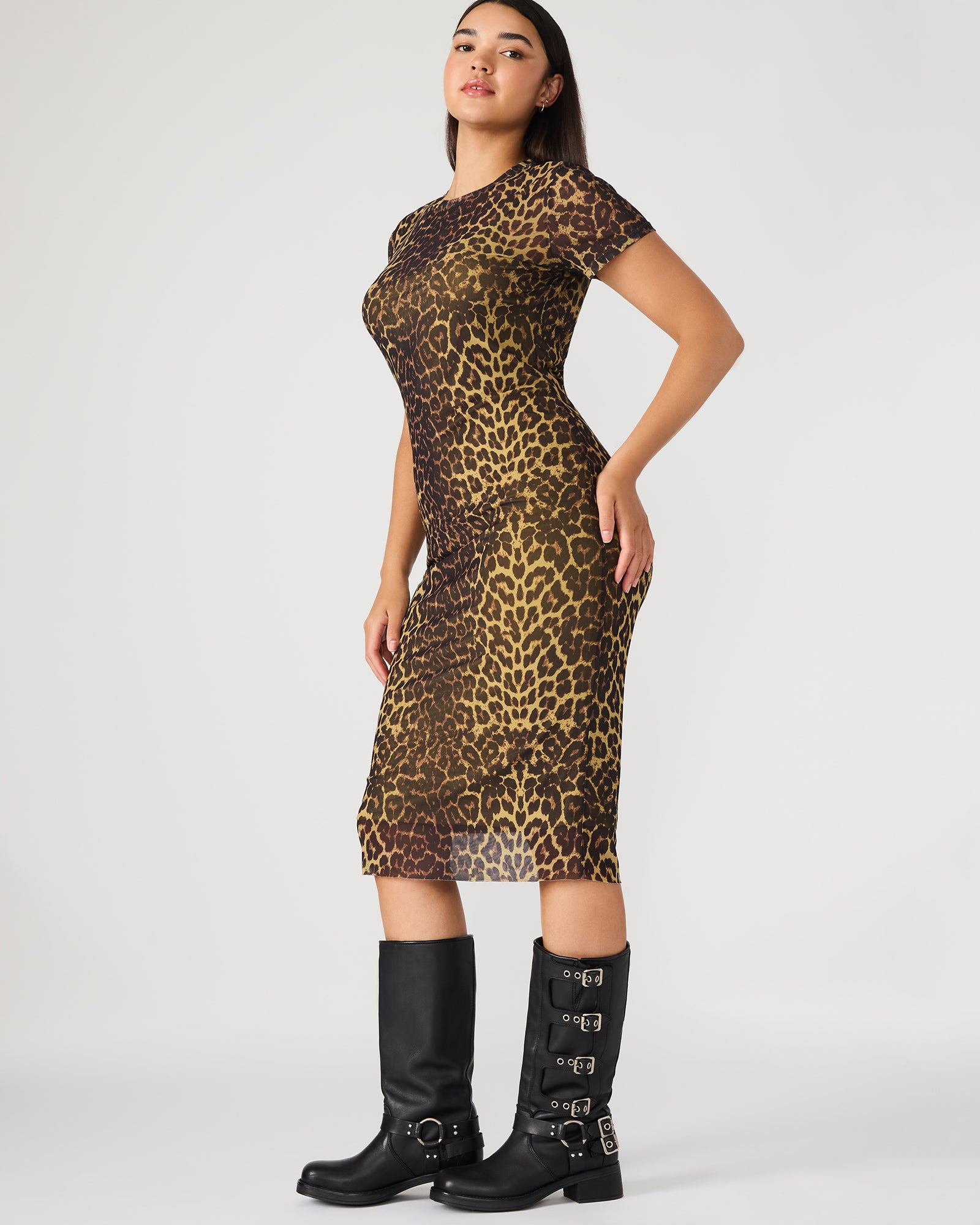 Back view of Hailee bodycon dress emphasizing its sleek design.