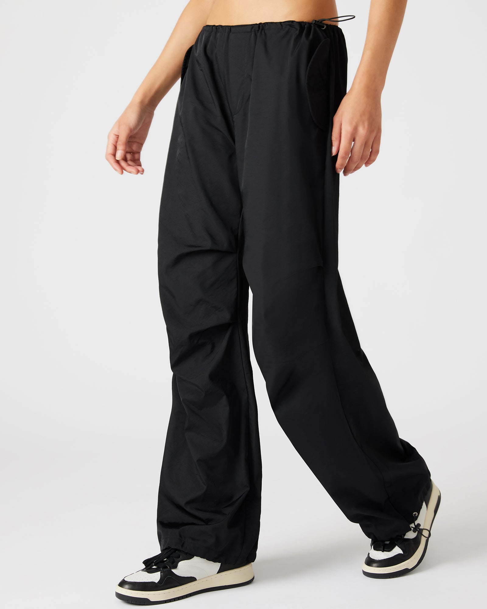 Close-up of the fabric texture of PIA wide leg pants, emphasizing comfort and style.