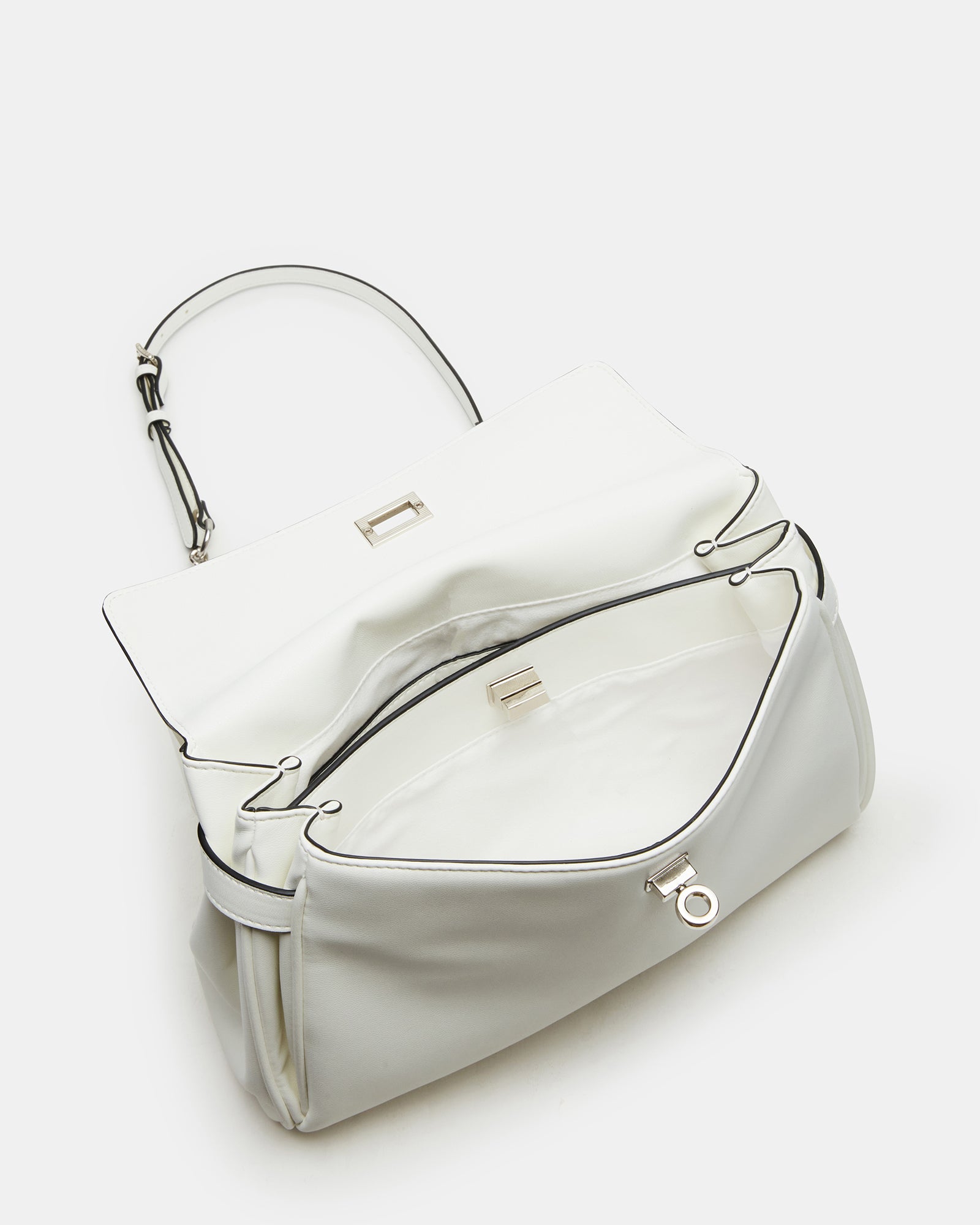 Interior view of ALFEE shoulder bag showcasing spacious compartments.