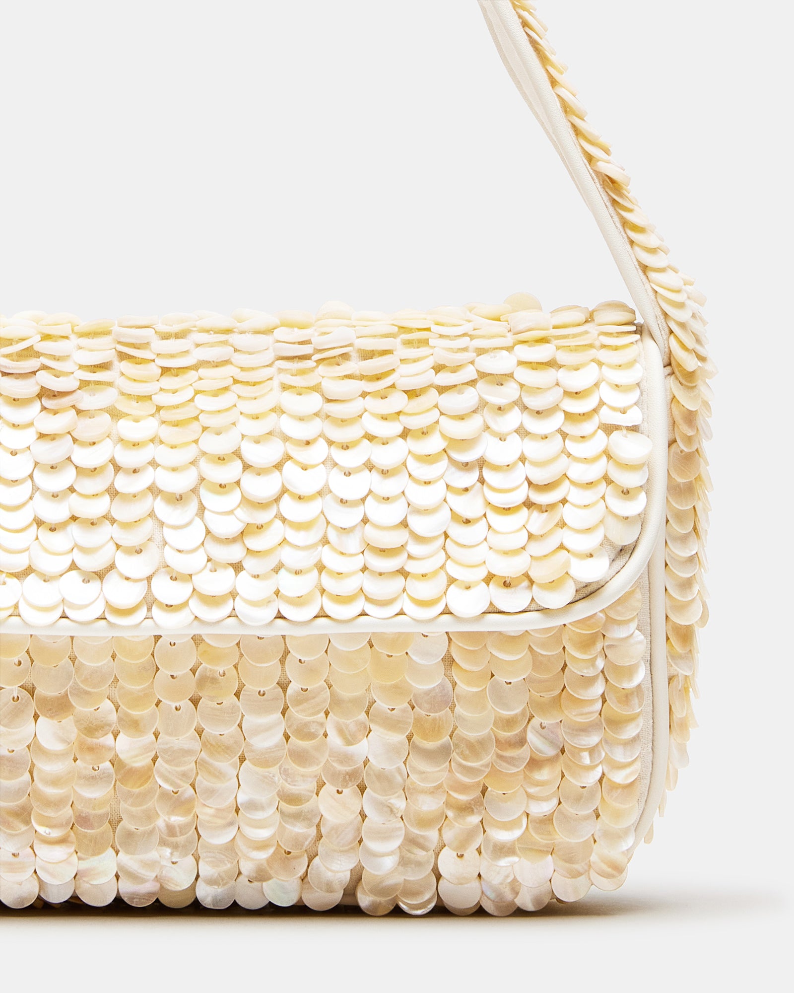 Interior view of the bag highlighting the pouch back wall for organization