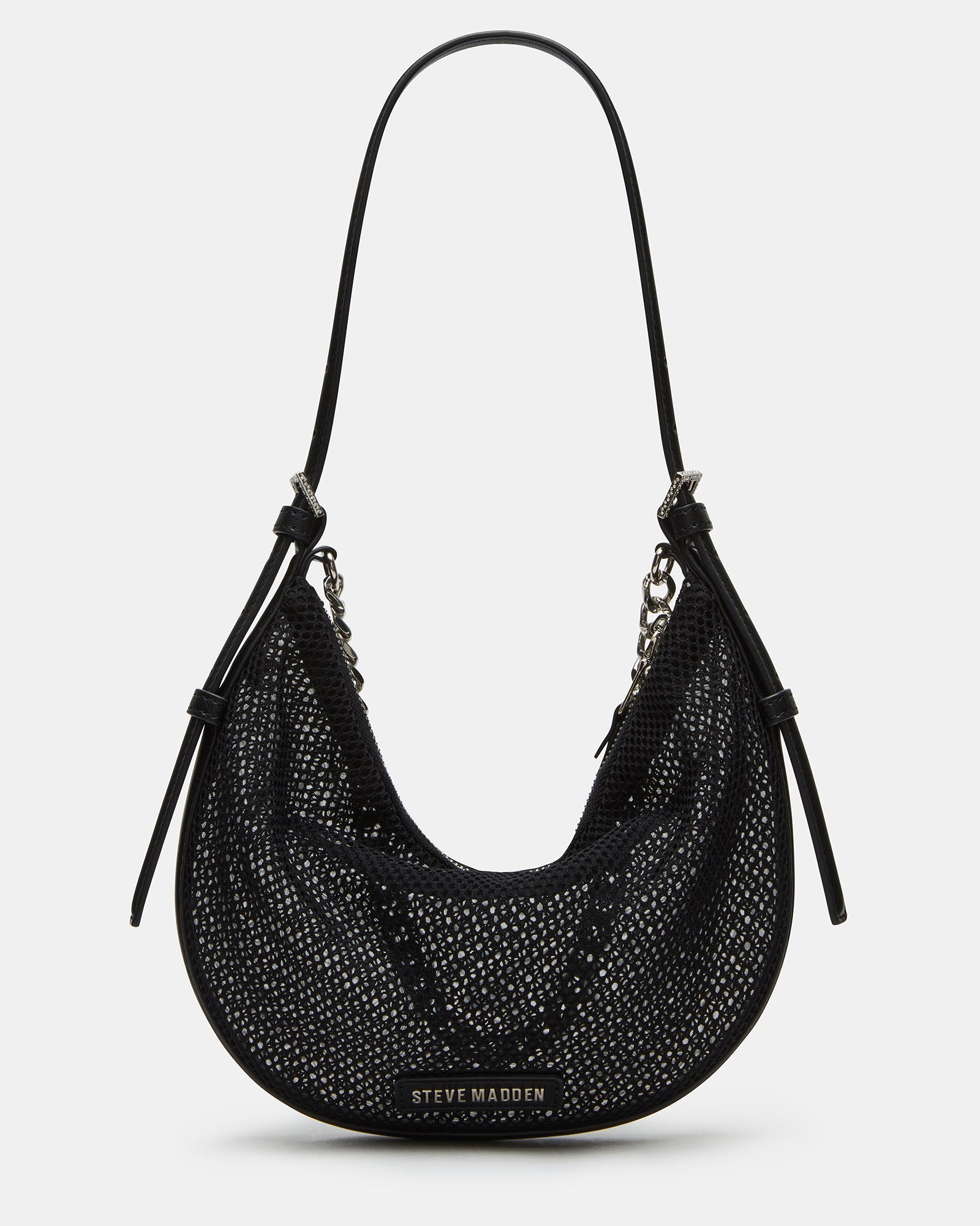 Close-up of the top zip closure and removable inner pouch of the bag.