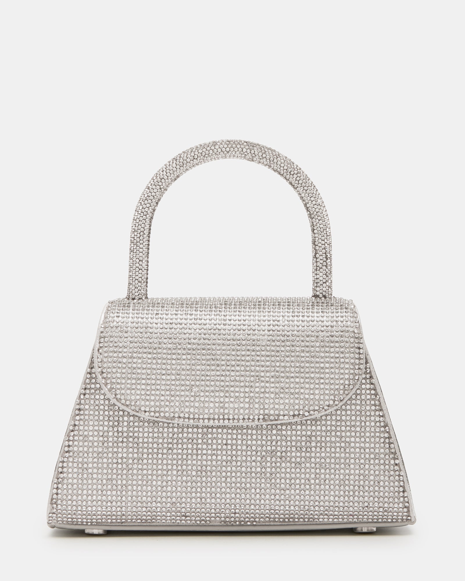 Close-up of the rhinestone embellishments on the mini bag.