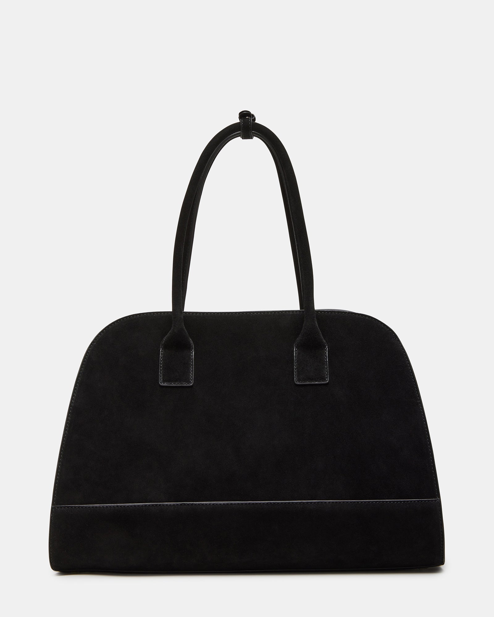 Interior of the Heidié suede handbag showing the zip pouch