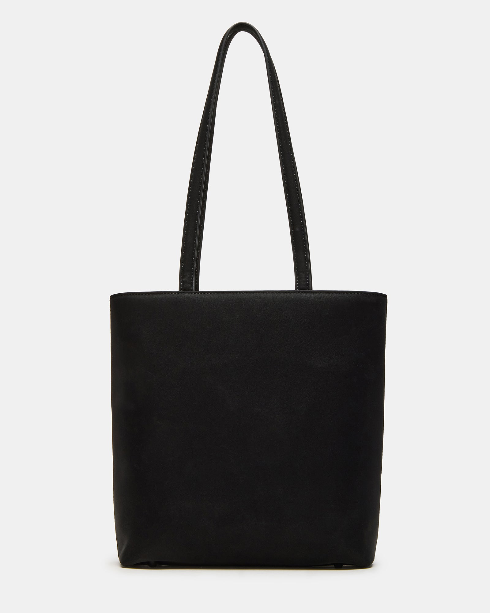 Close-up of the top zipper closure and shoulder strap of the designer handbag