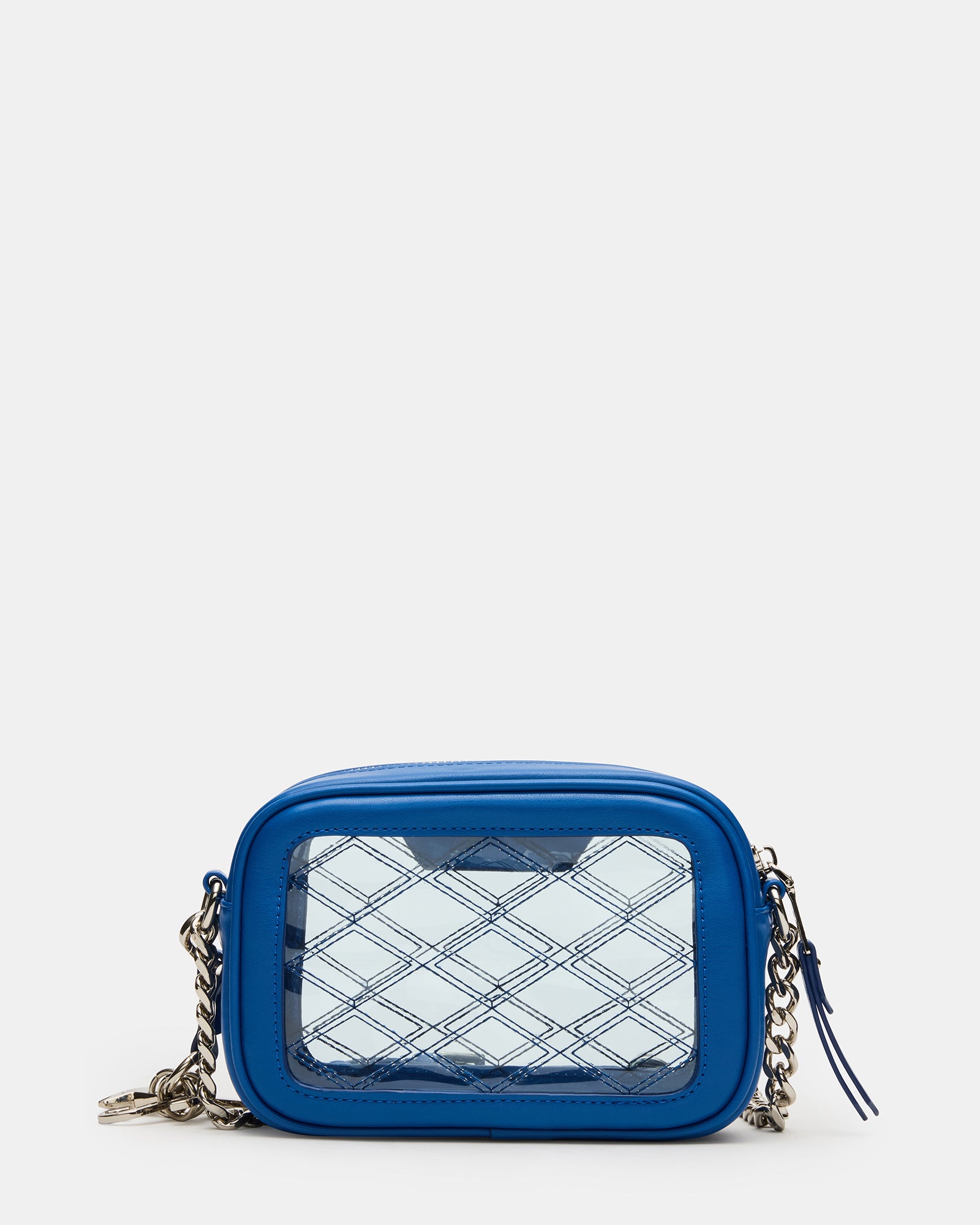 Jelly tote bag open, revealing interior space for essentials like phone and wallet.