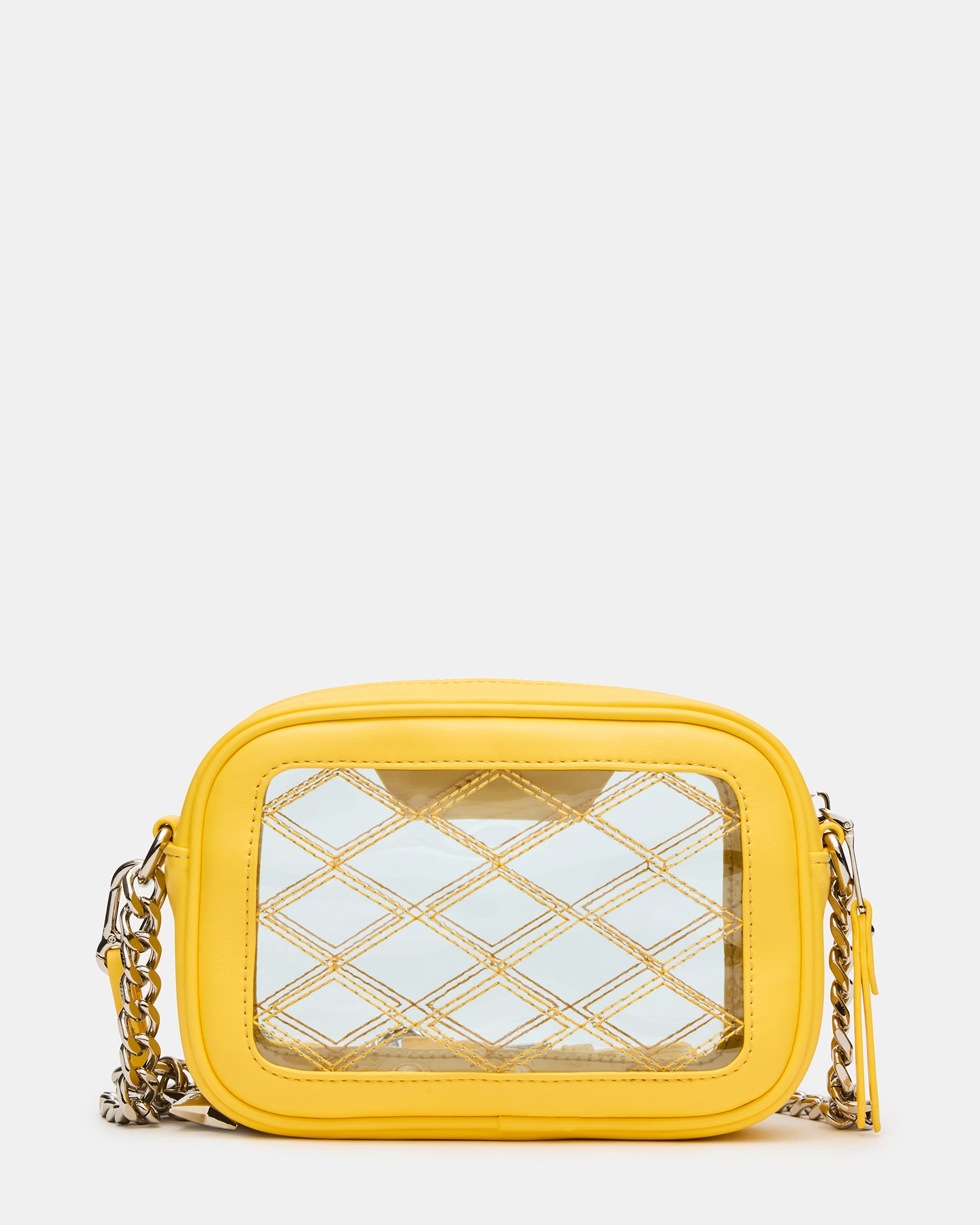 The adjustable strap of the clear crossbody bag, perfect for various uses.