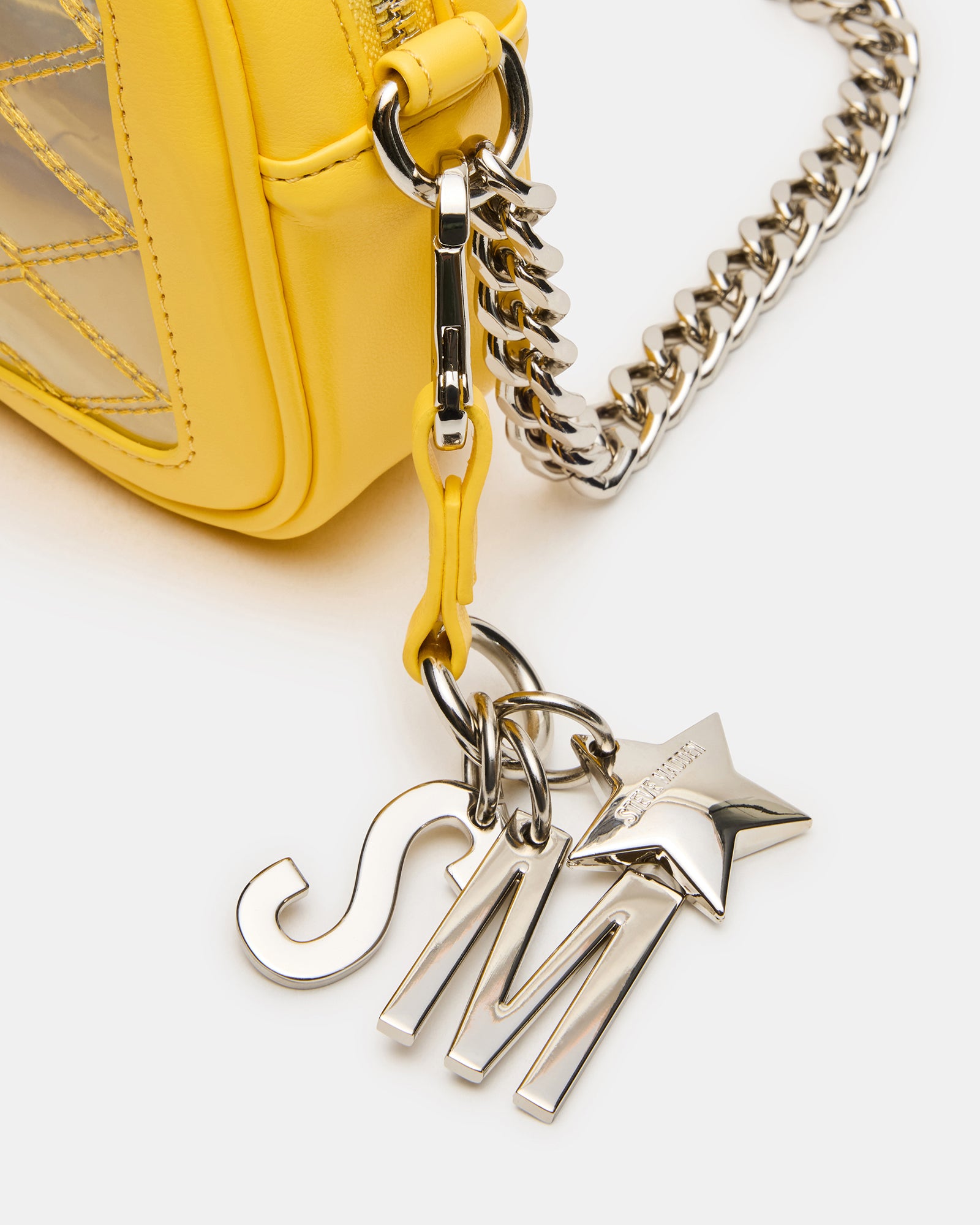 The adjustable strap of the clear crossbody bag, perfect for various uses.
