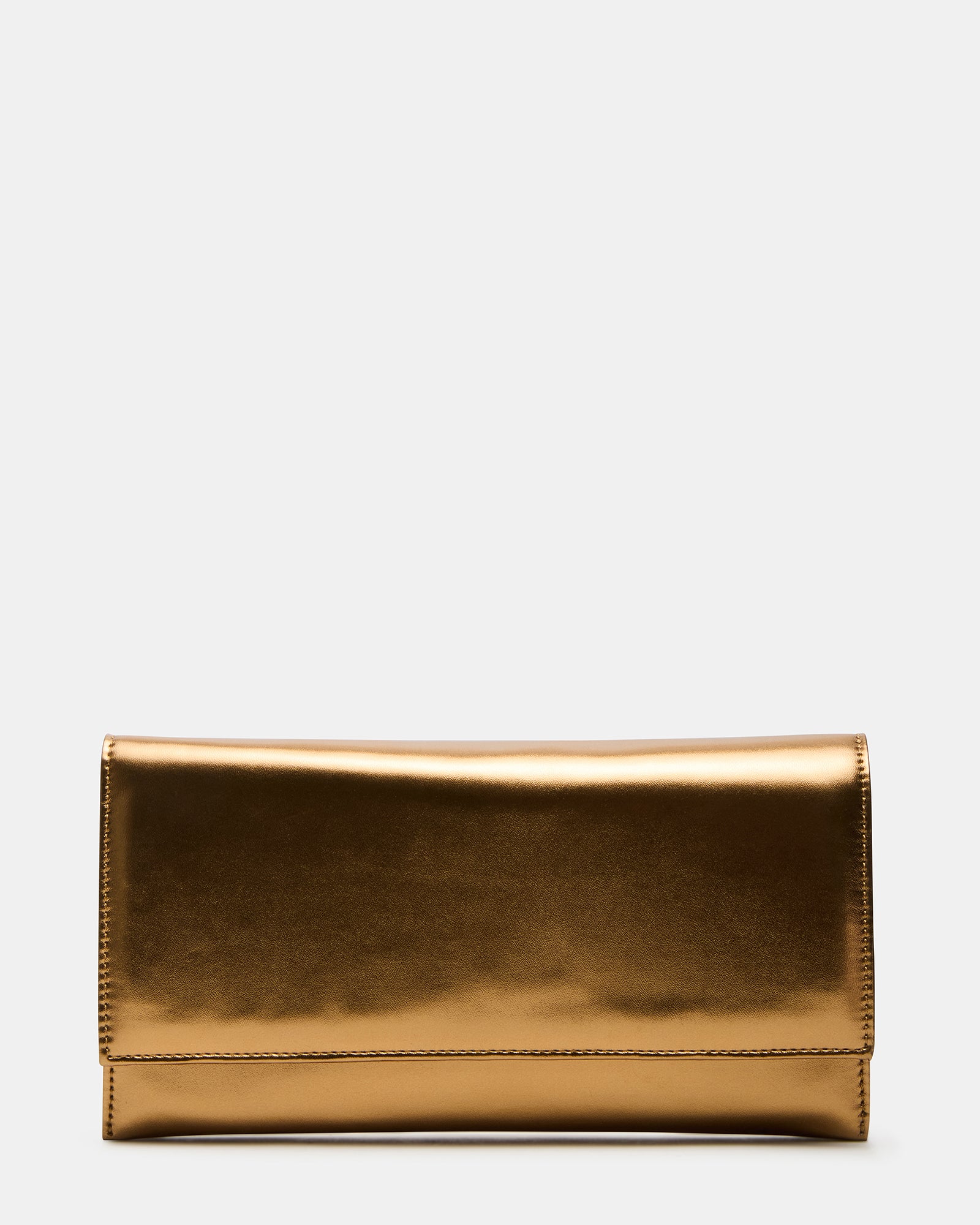 Juliana bronze crossbody clutch bag with removable chain strap.