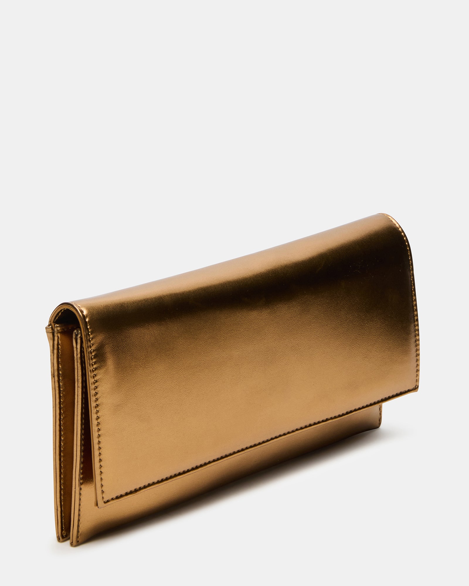 Juliana bronze crossbody clutch bag with removable chain strap.
