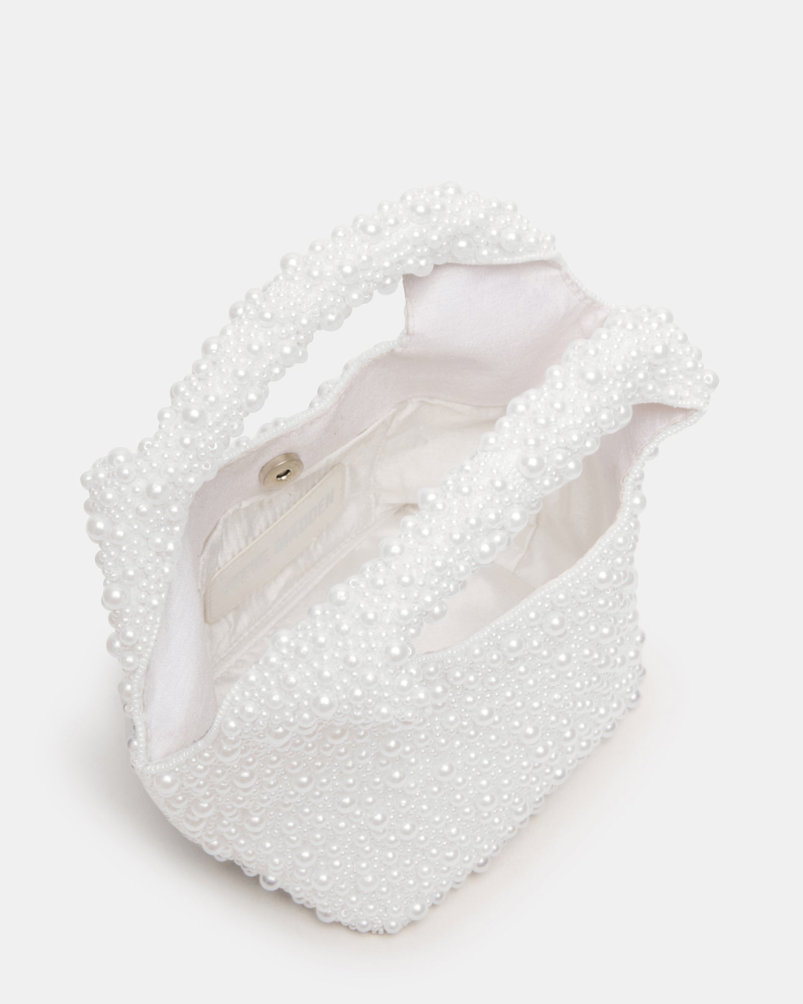 Detail shot showing intricate lobster beaded pattern and snap closure