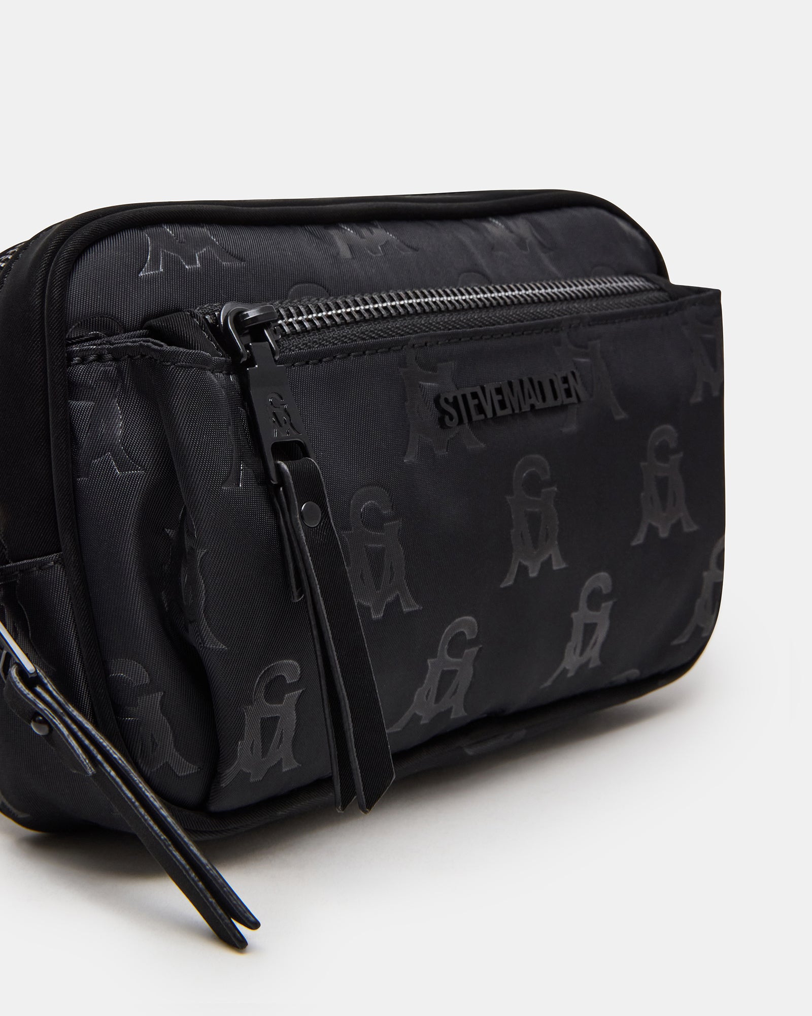 Open view of LIND mini tote bag showing spacious interior and zipper closure.