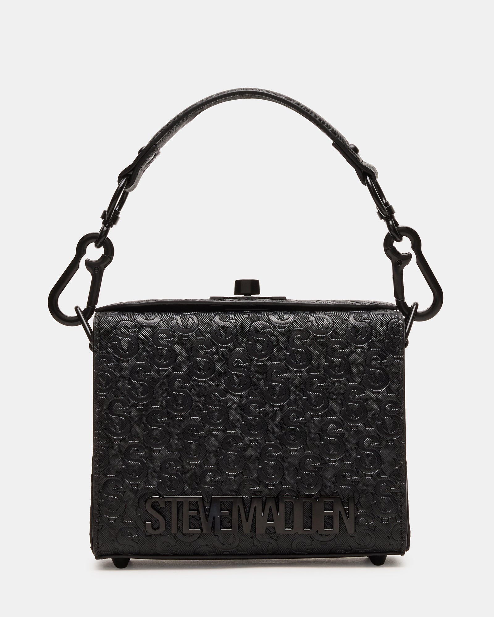 Front view of Noya Luxe crossbody bag showcasing embossed details
