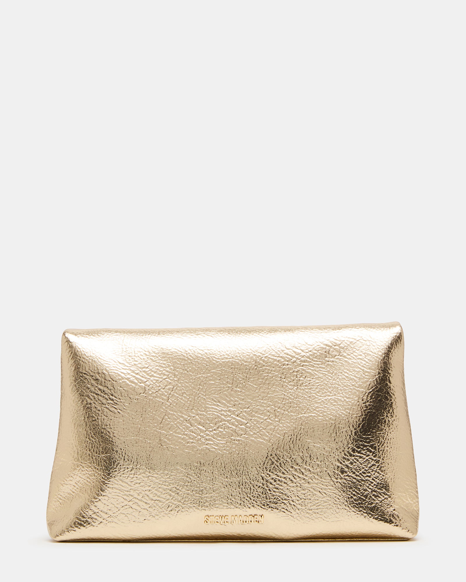 Back view of the clutch handbag, highlighting the zipper wall.
