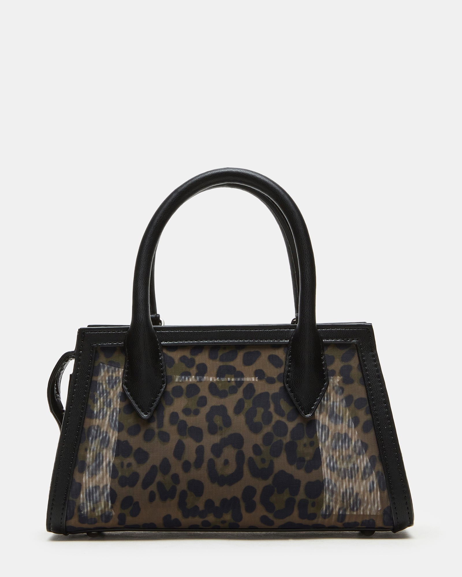 Close-up of top zipper and textured mesh on coach mini handbag-inspired purse