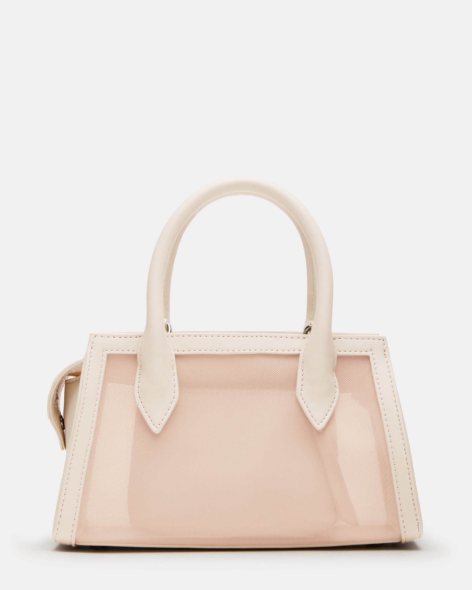 Interior shot of the removable pouch inside the Peachy Natural mini bag