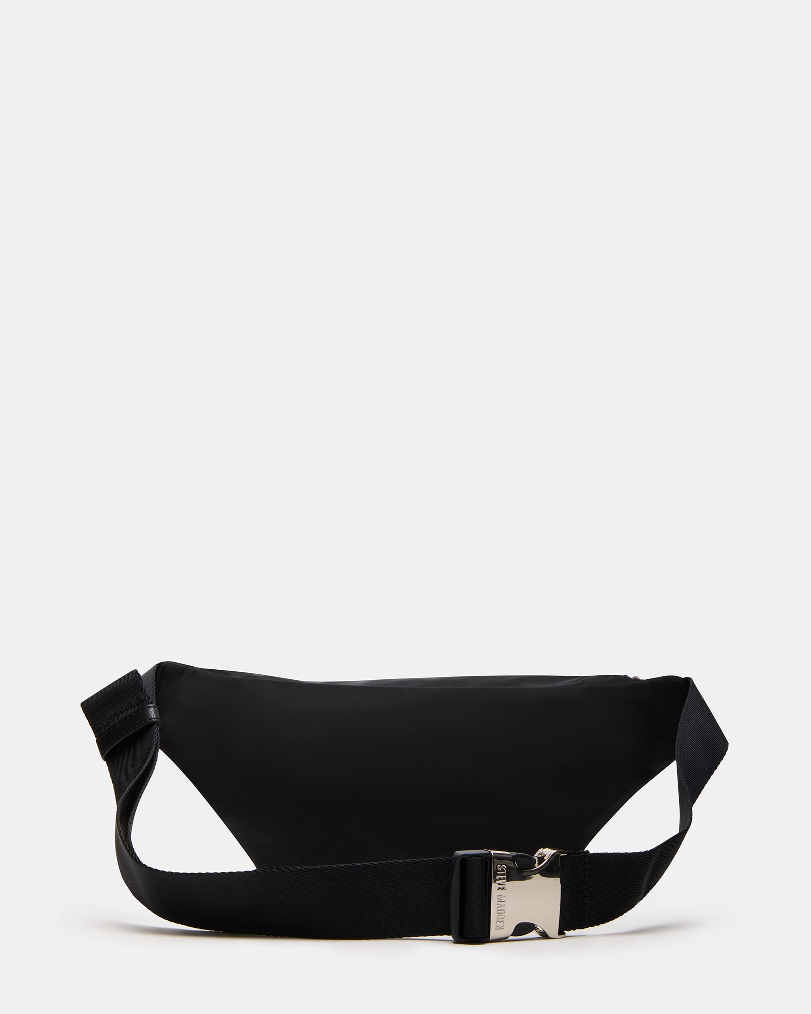 Close-up of embossed foil logo patch on the Remix Bag Black