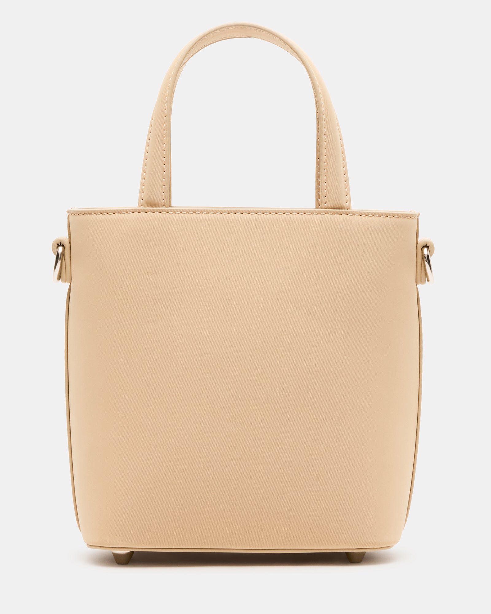 Side profile of black shoulder bag alternative worn crossbody