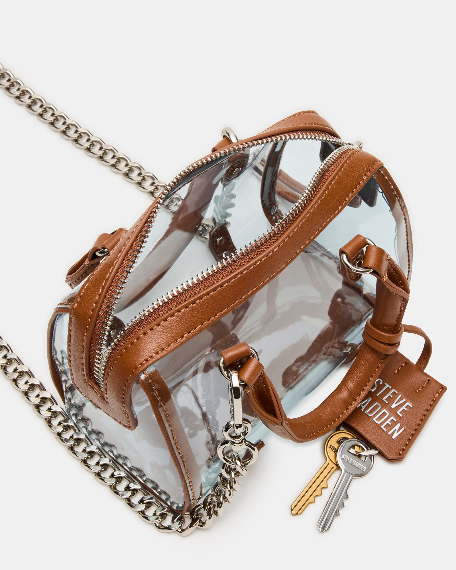 ClearRival mini bag worn crossbody style at a sports arena gate