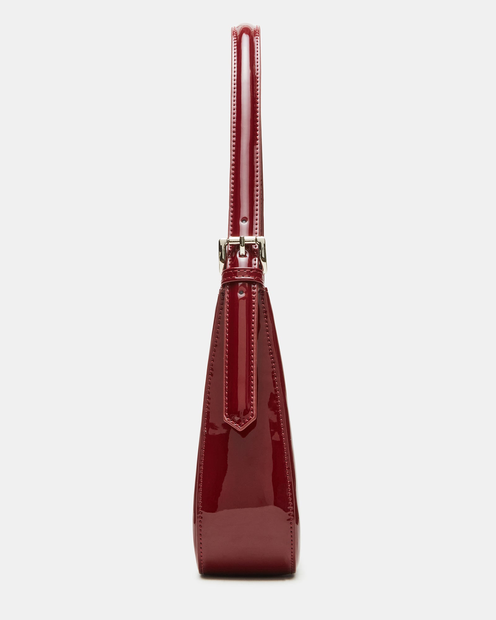 Interior view of the wine shoulder bag showing organizational pouch.
