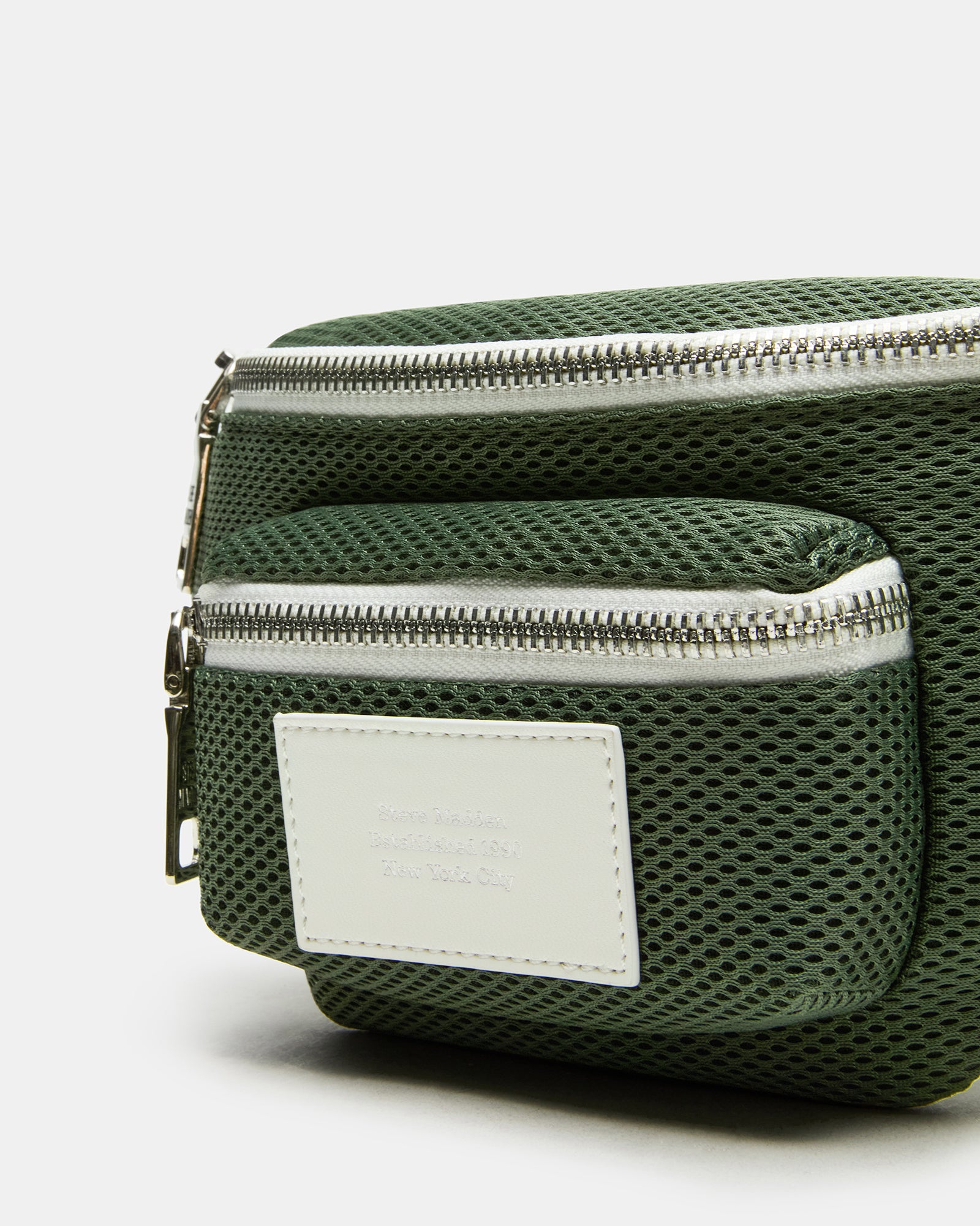 Crossbody bag bags styled as fanny pack on a model in San Diego streetwear