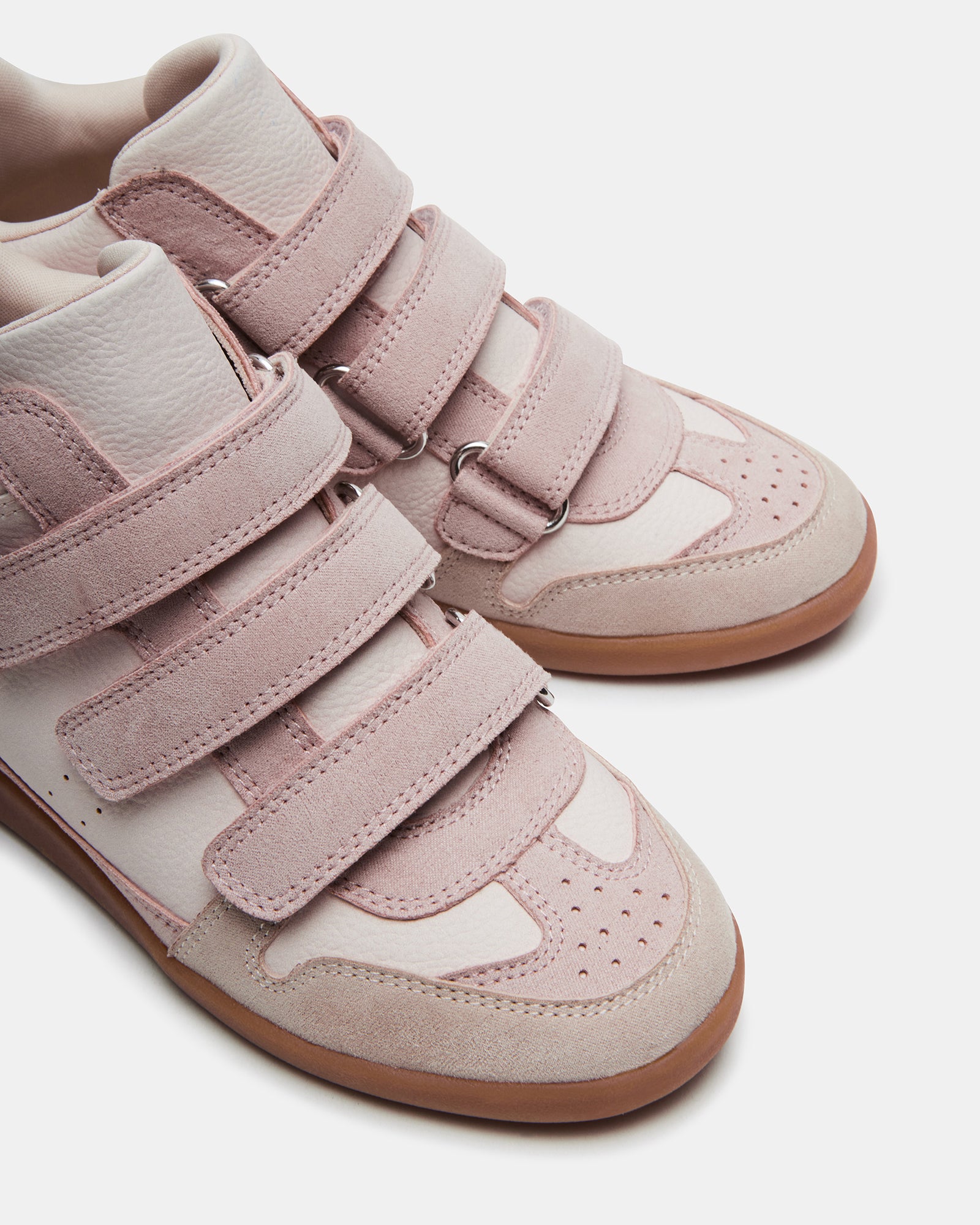 Childrens black high-top sneakers with Velcro, designed for stability and comfort.
