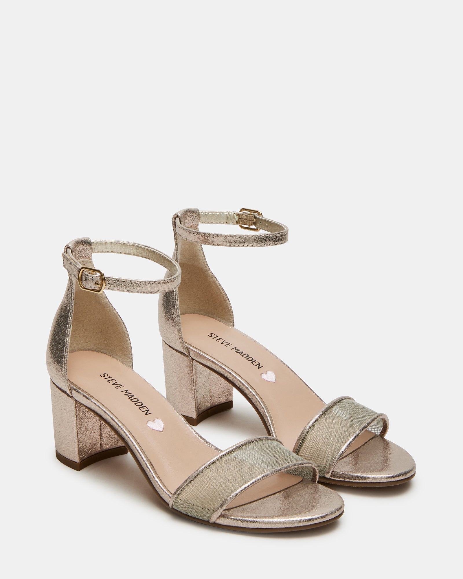 Front angle of Carrson sandals showing vegan leather straps