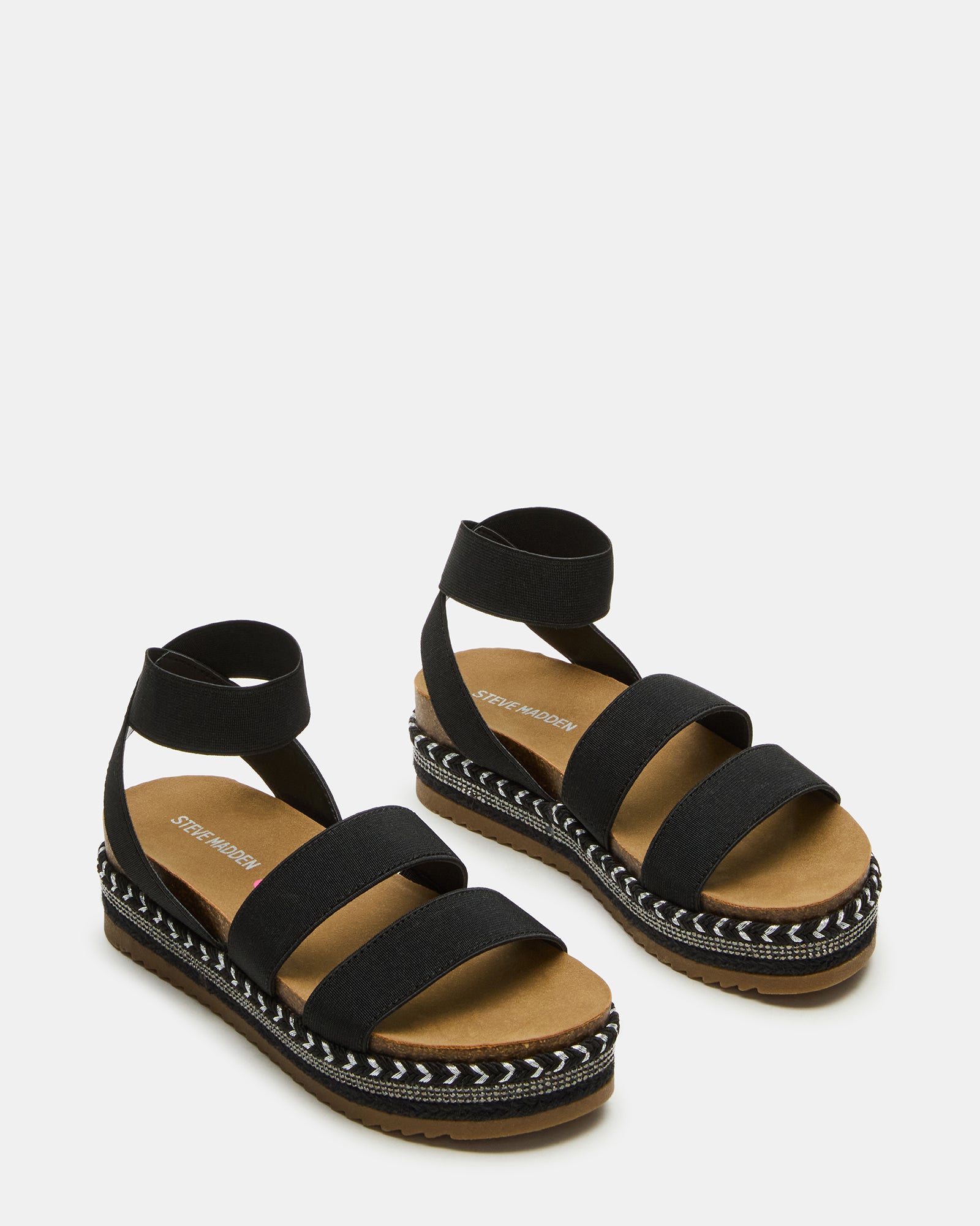 Charisa Luxe Kids' Platform Sandals – Black - Image 2