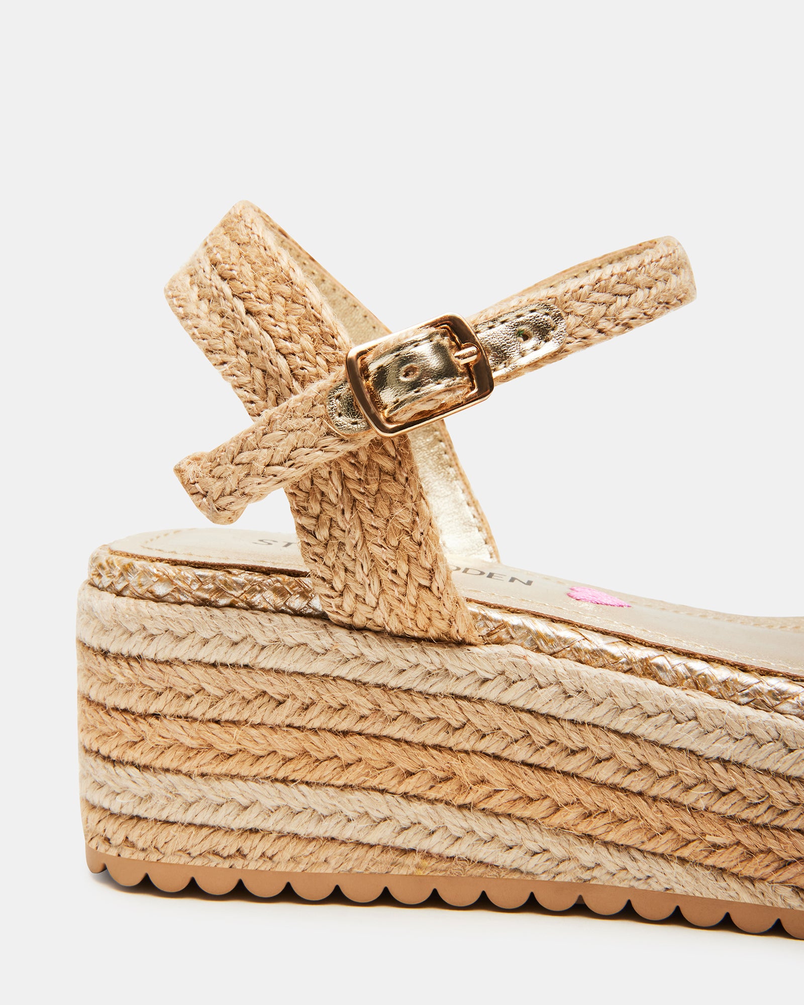 Kids wearing Cleo Natural Platform Sandals during summer play.