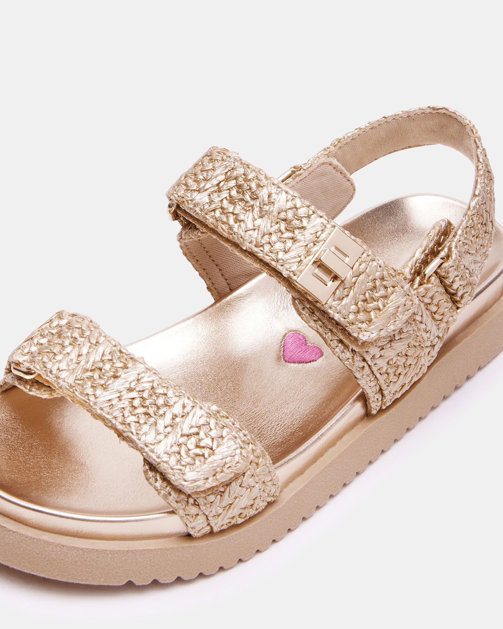 Overhead shot of vegan footwear featuring comfort sock and textile lining