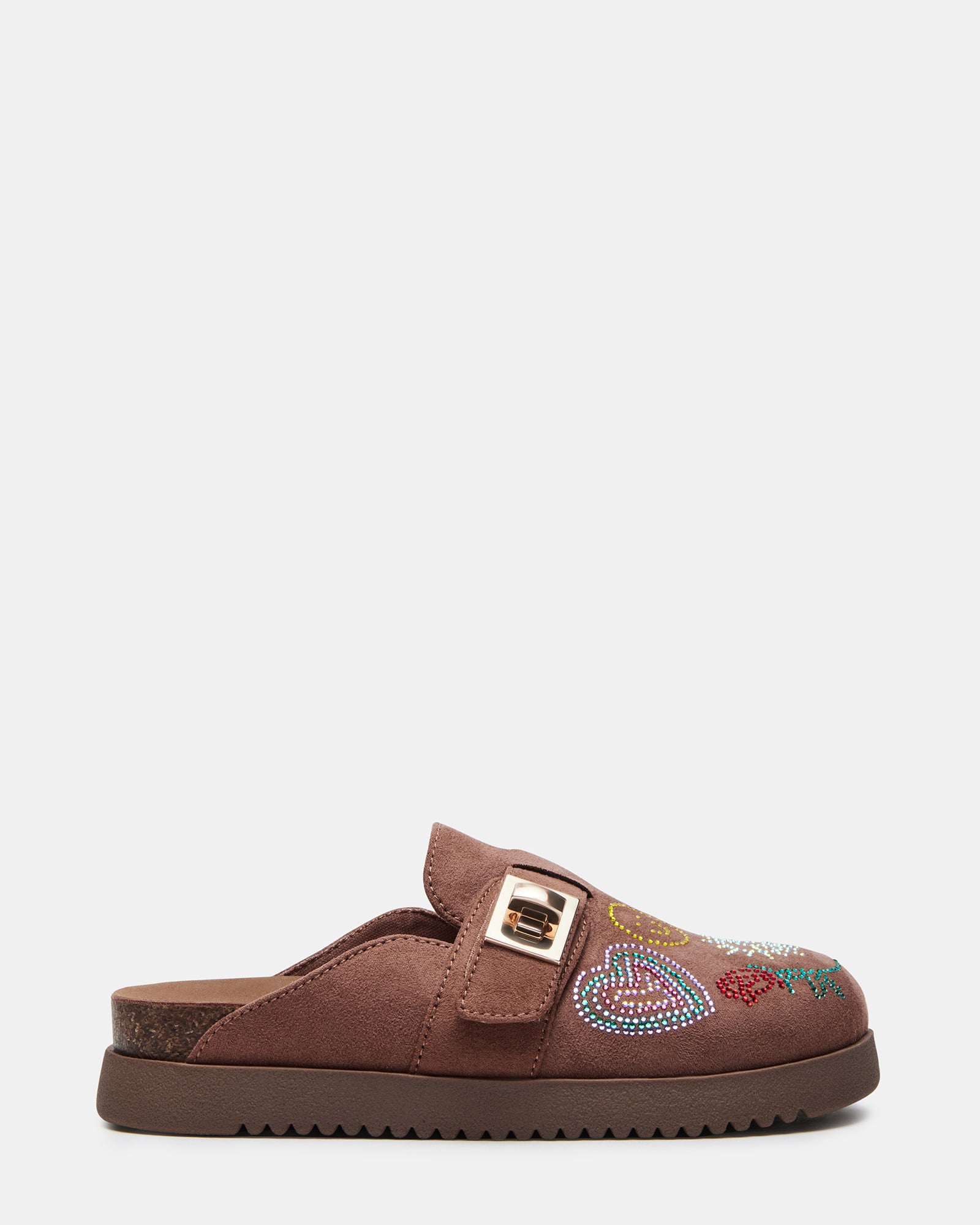 Kids' rhinestone clogs with sparkle and easy slip-on design for active children