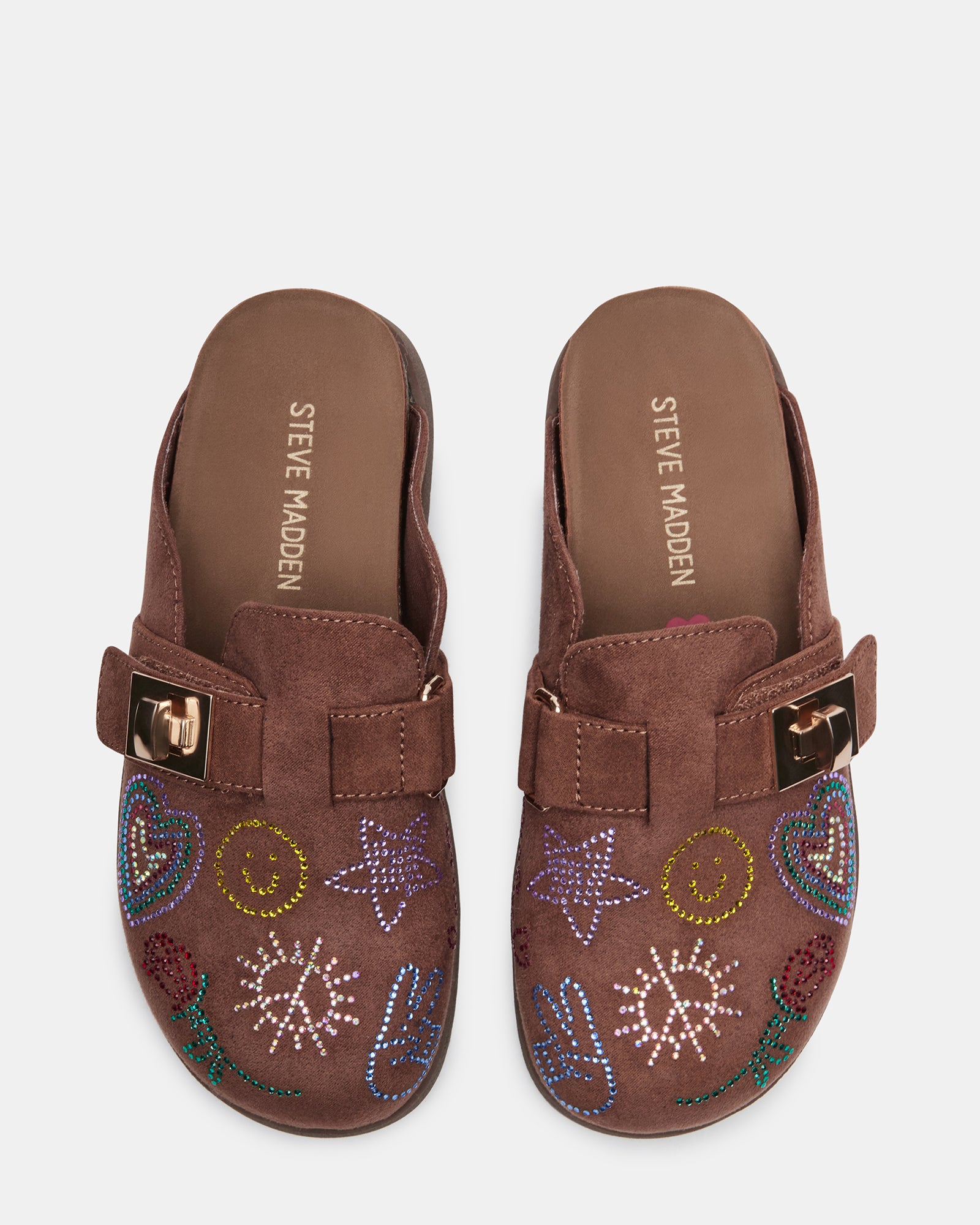 Kids rhinestone clogs with sparkle and easy slip-on design for active children