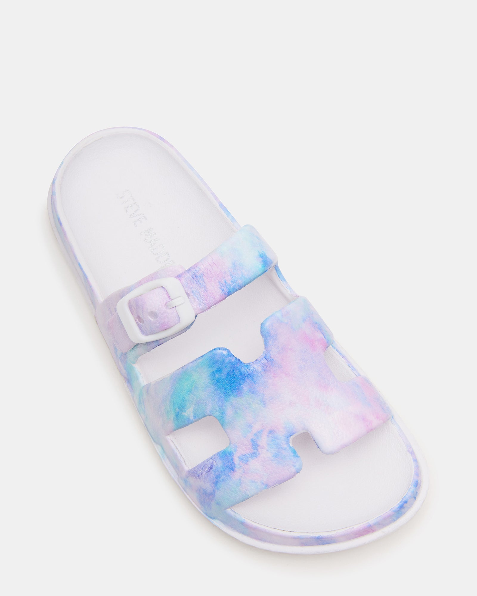 Side-by-side color options for kids’ slides: tan, pink, and blue.