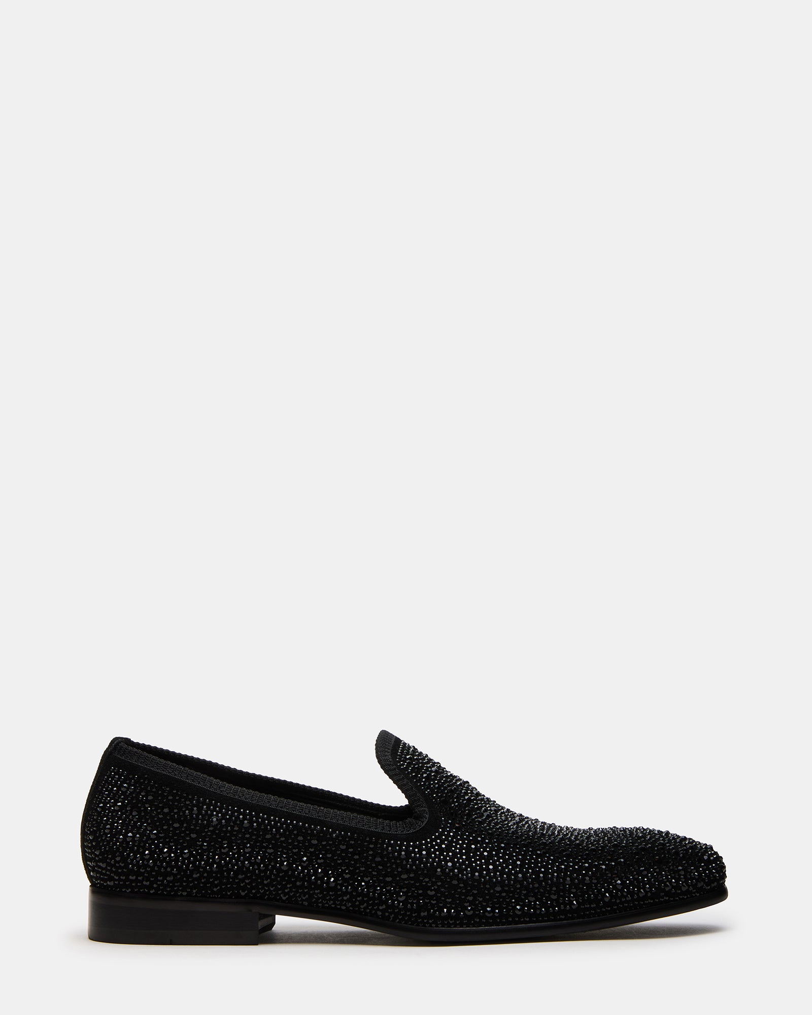 Bannoch loafers with rhinestones showcased from the side, highlighting their stylish design.