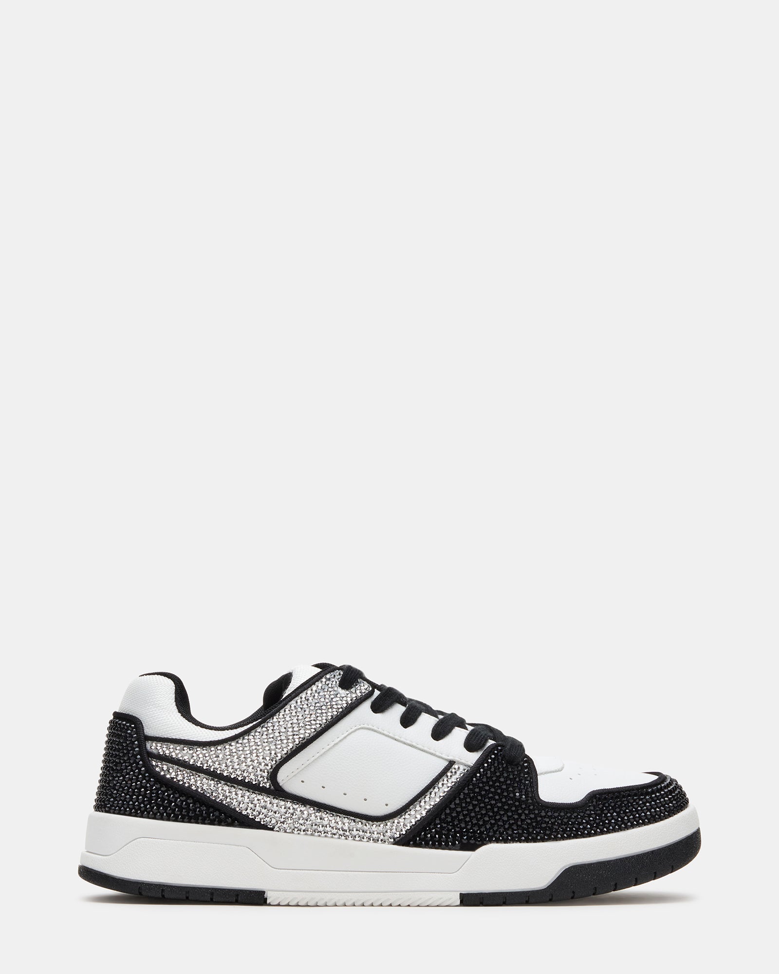 Bugle Black Multi fashion sneakers for women, side view on neutral background