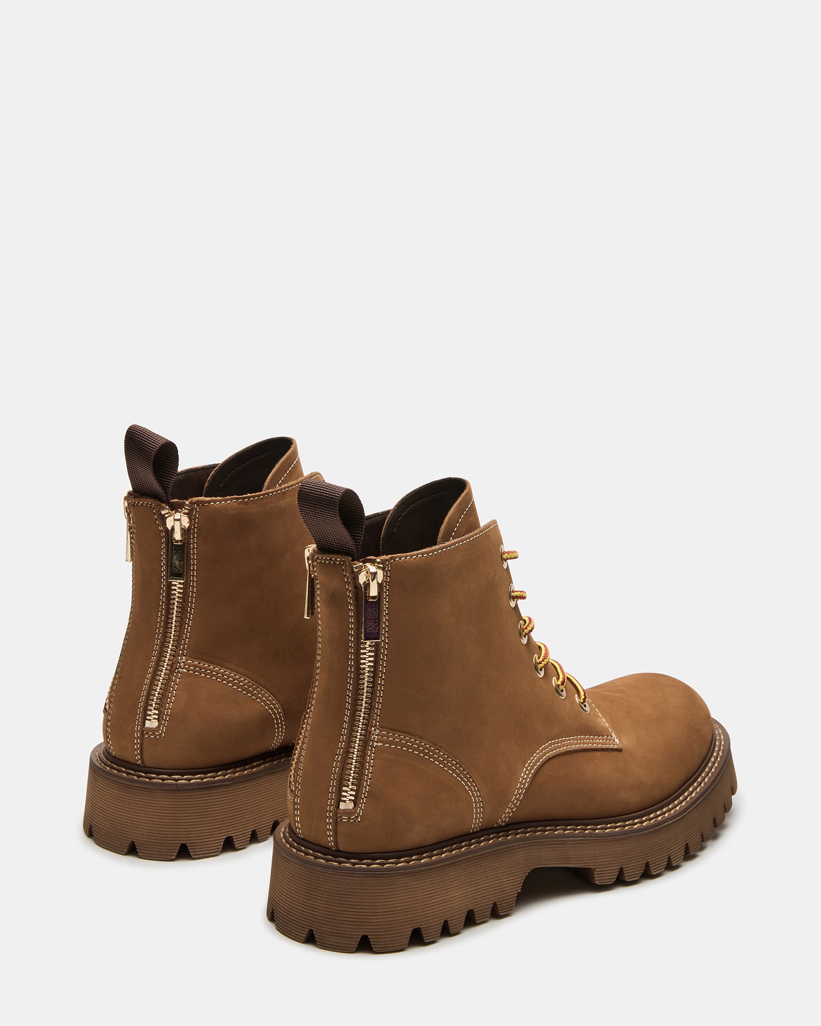 Side view of Fintan Nubuck Boots highlighting the durable lug sole.