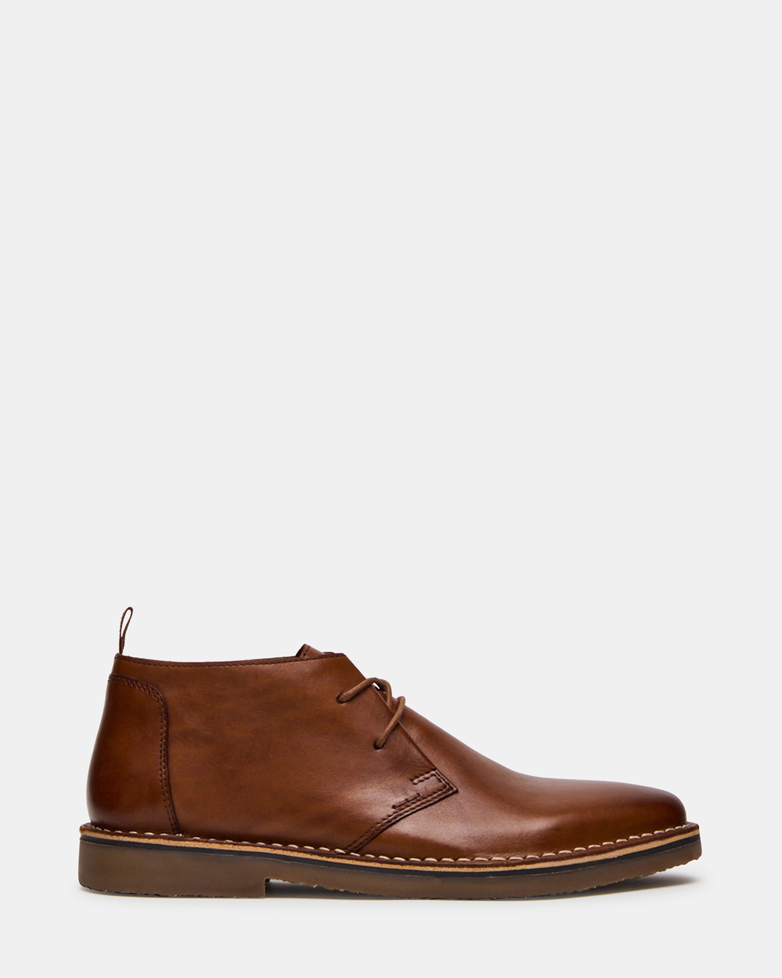 Harros men's tan leather Chelsea boots side profile