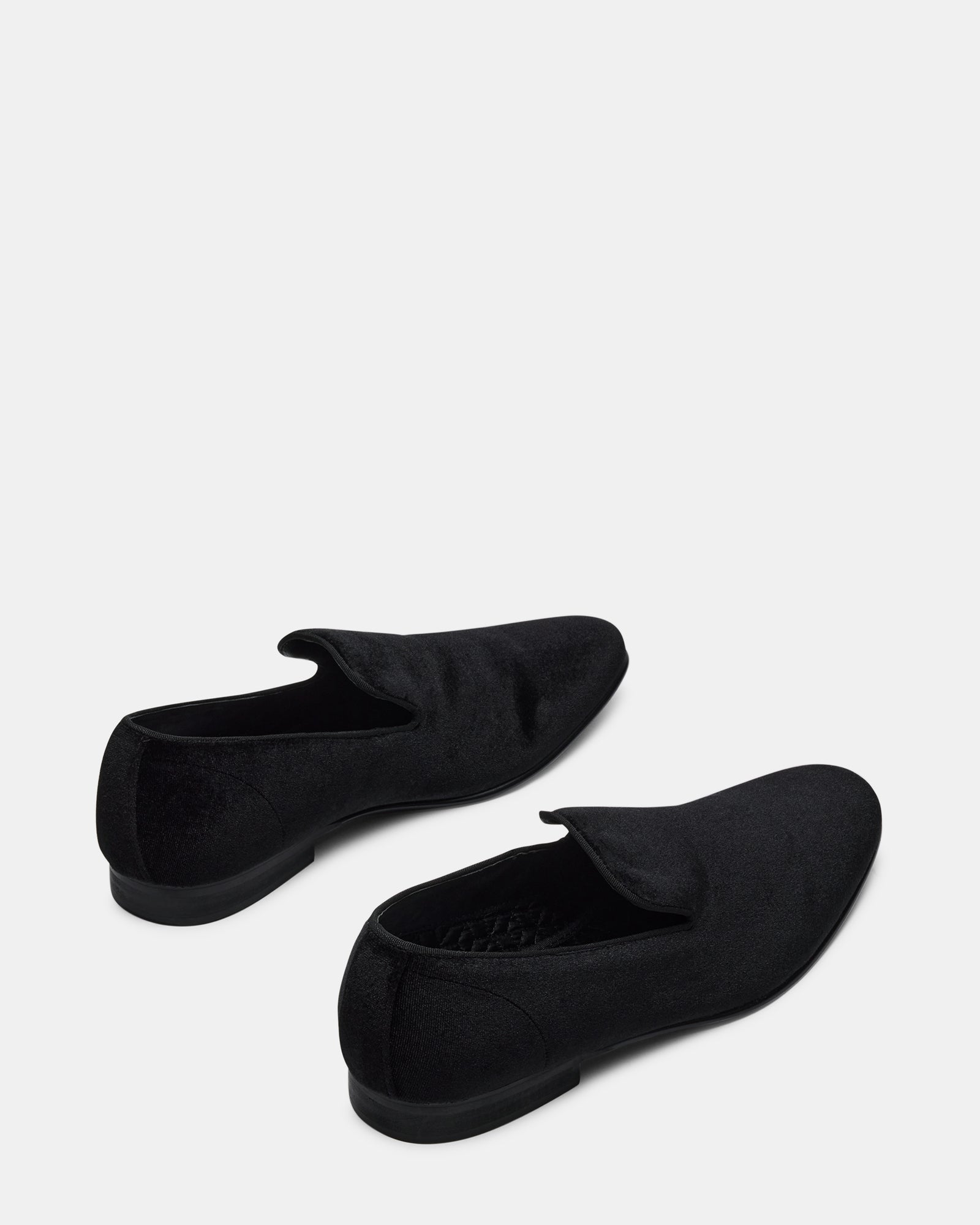 Side view of LAIGHT velvet loafers highlighting the sleek design and velvet material