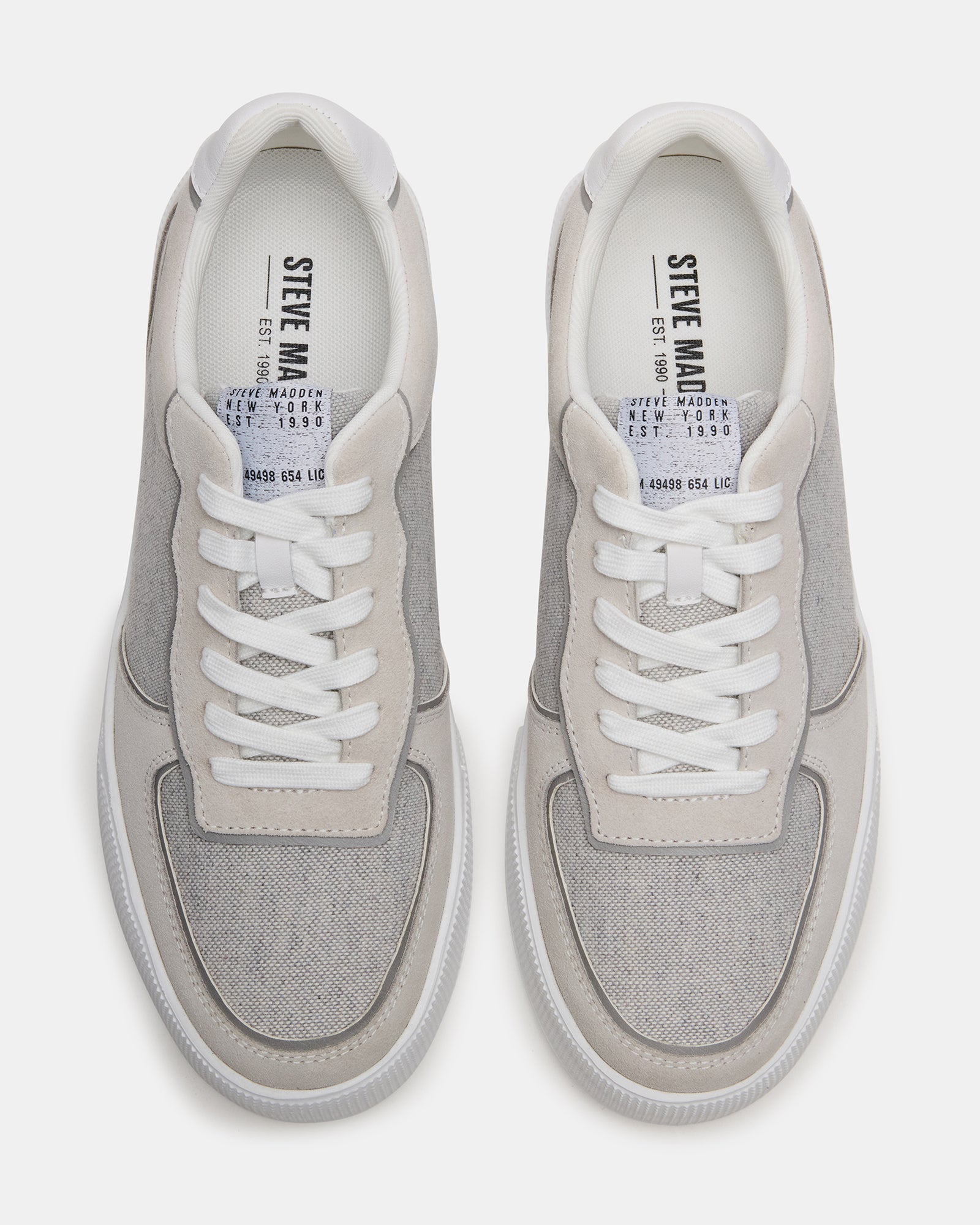 Side view of Mars Grey Multi sneakers showcasing the lace-up design.