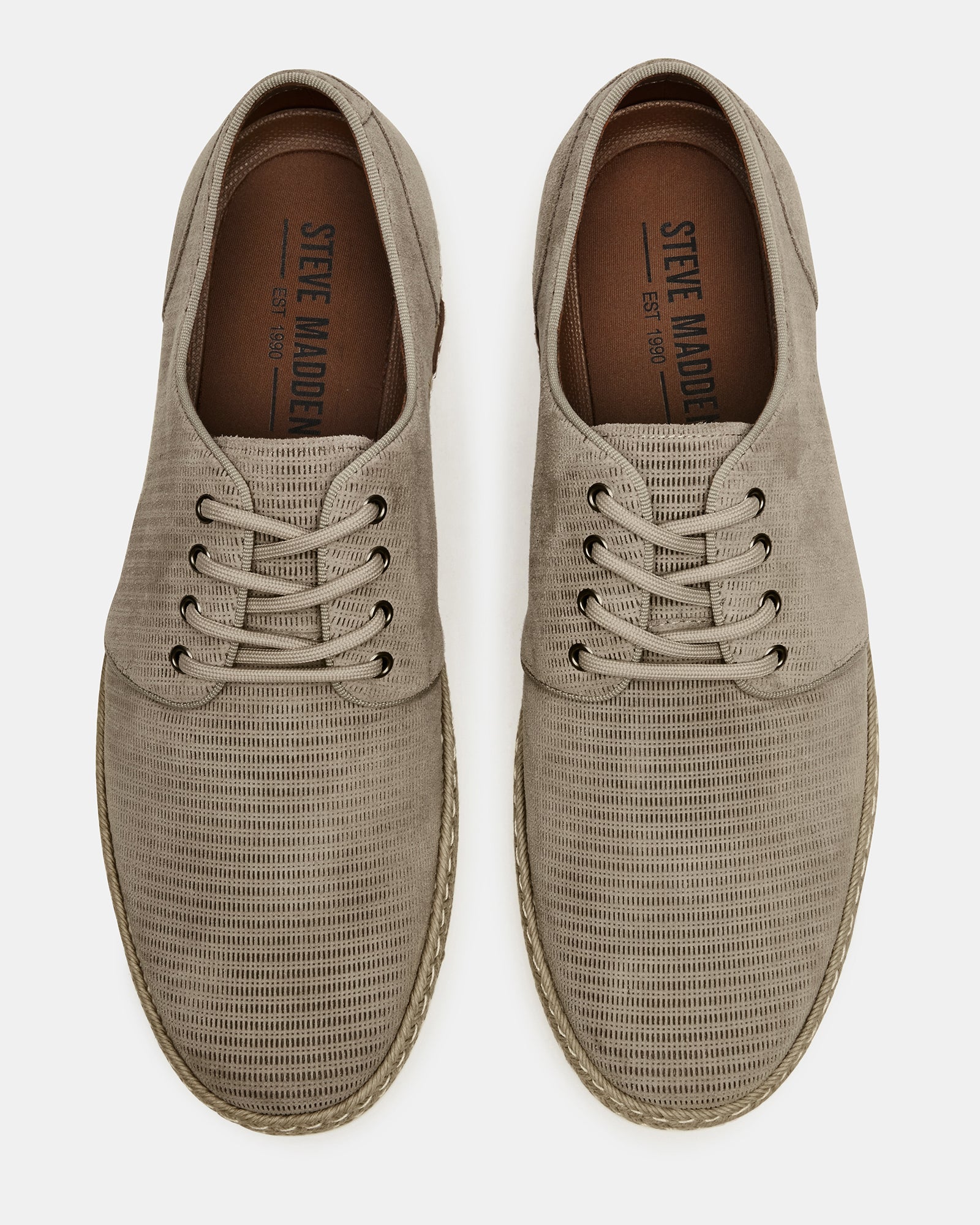 Menorca Sand suede dress shoes with lace-up design for secure fit.